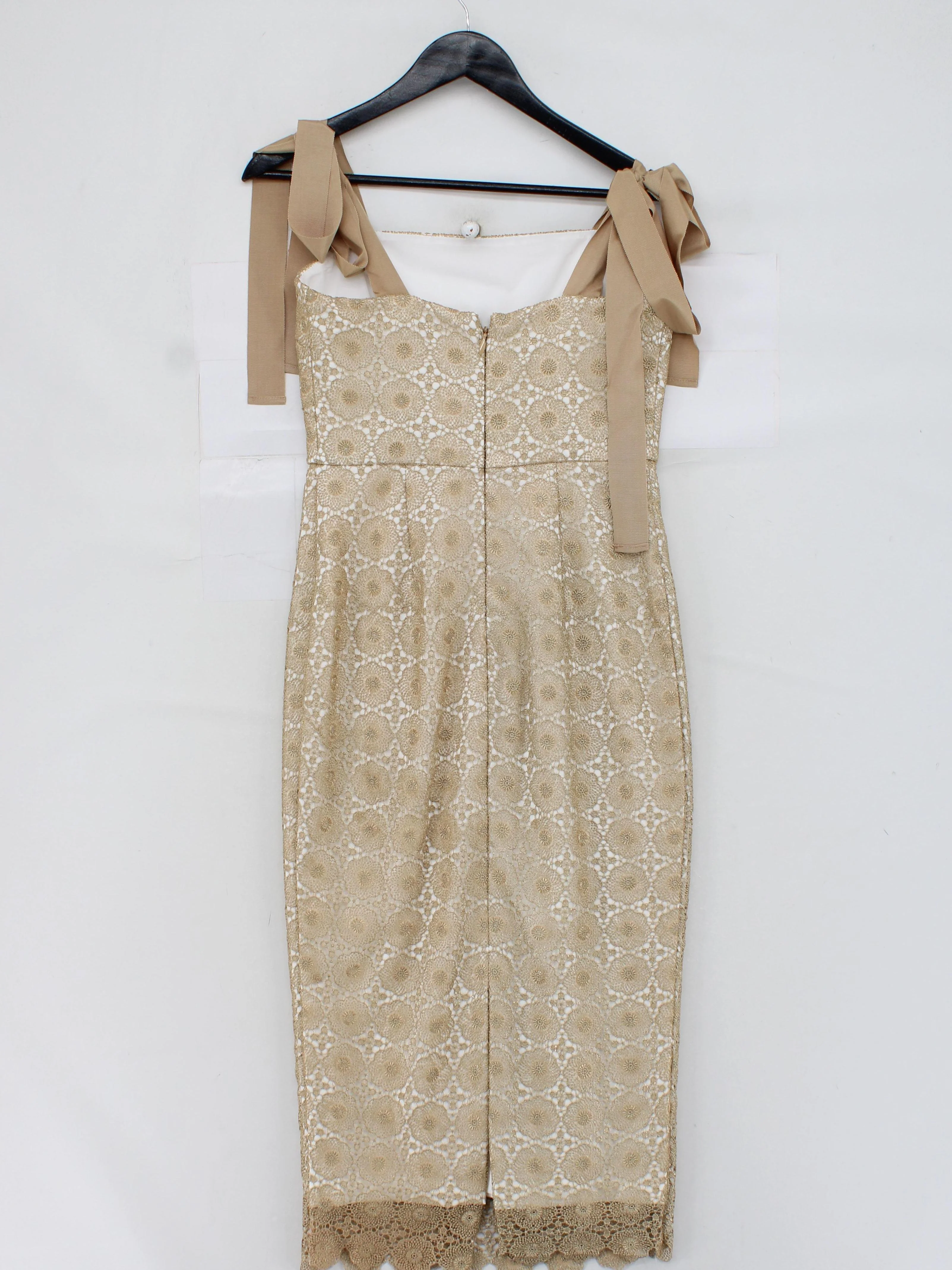 Rebecca Vallance Bodycon Midi Dress in Gold - Image 2
