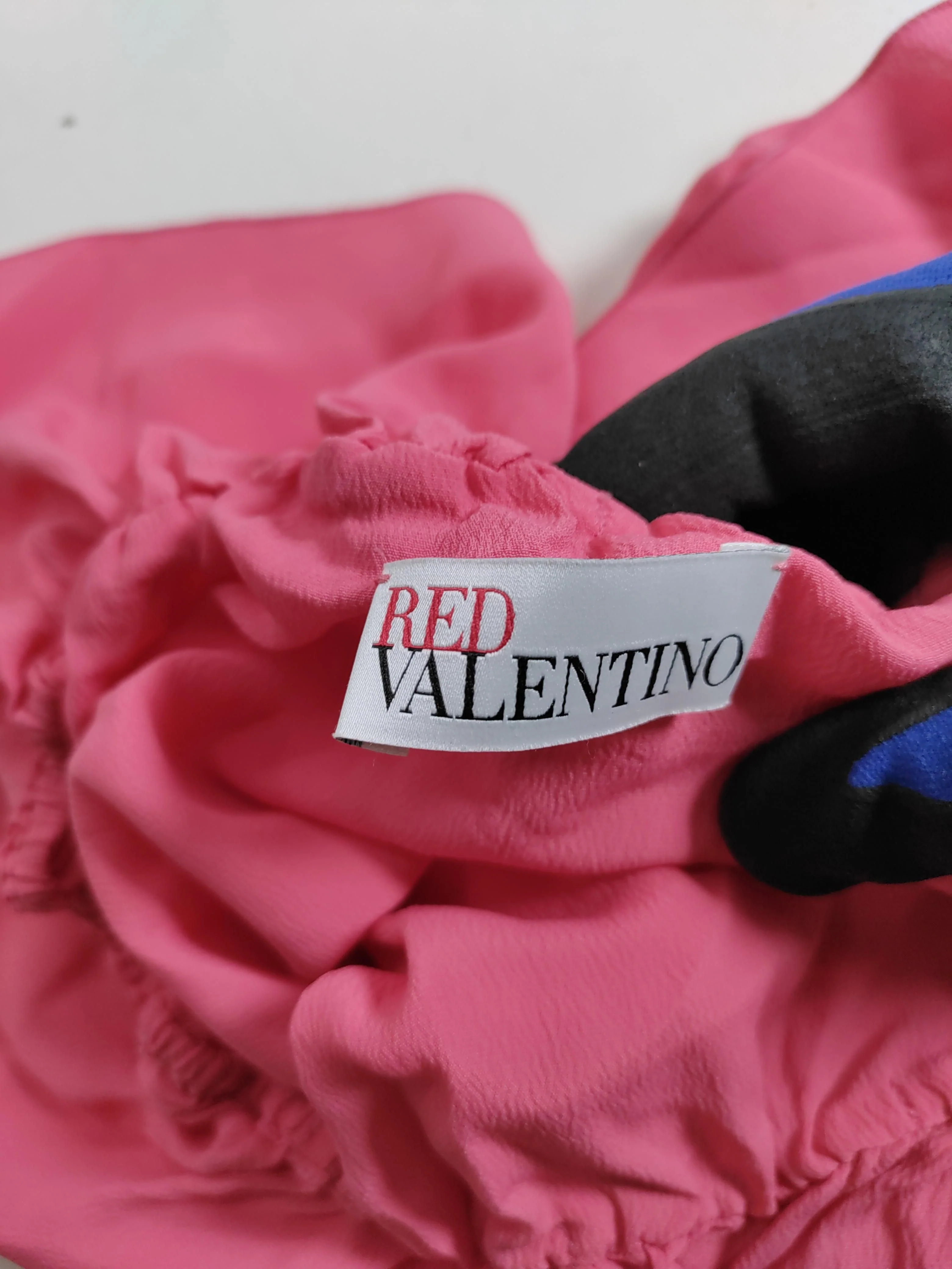 Red Valentino Women's Top UK 12 Pink 100% Other Short Sleeve Square Neck Basic - Image 5