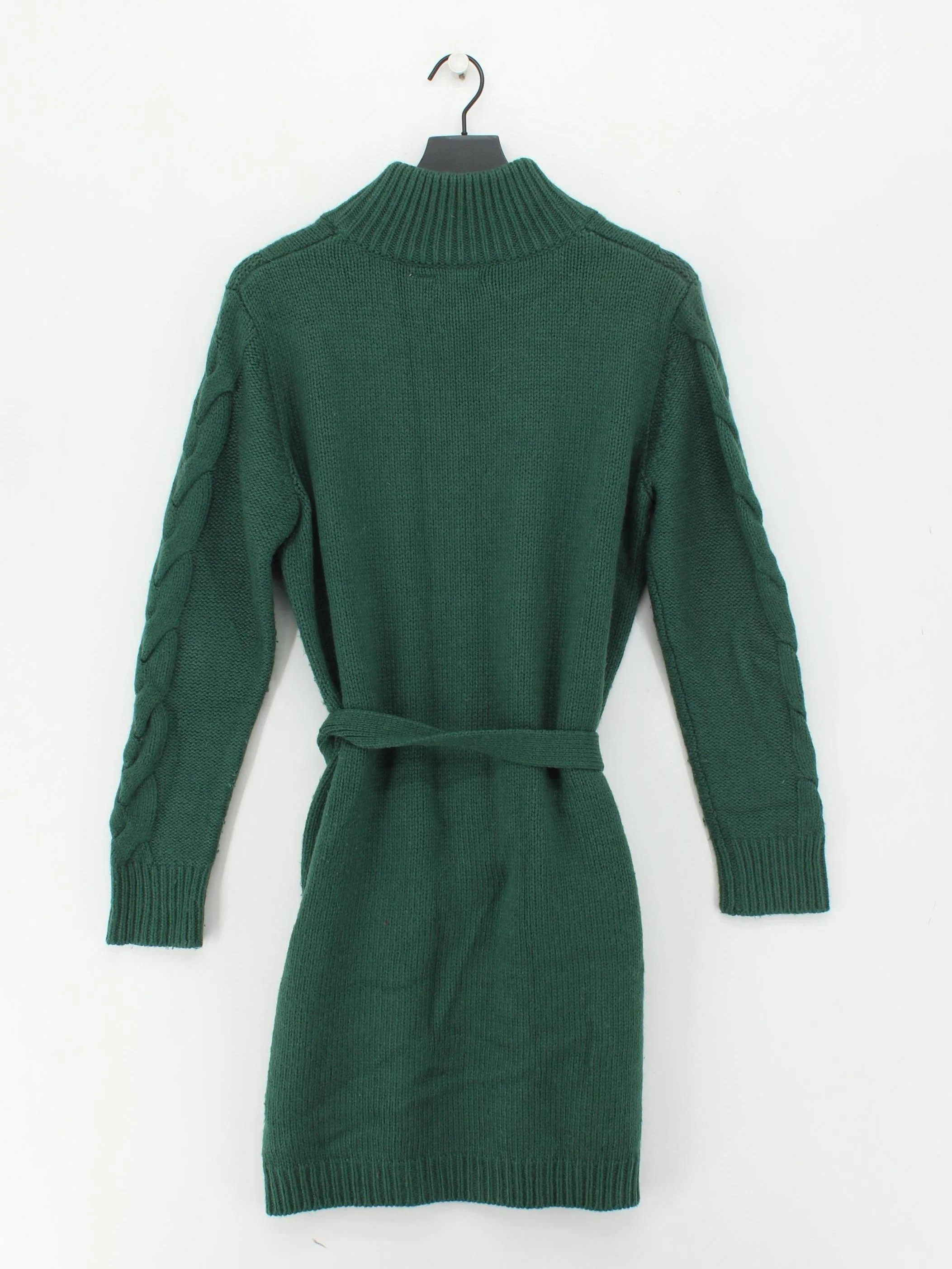 Redoute Women's Cardigan UK 18 Green Acrylic with Wool High Neck Cardigan - Image 2