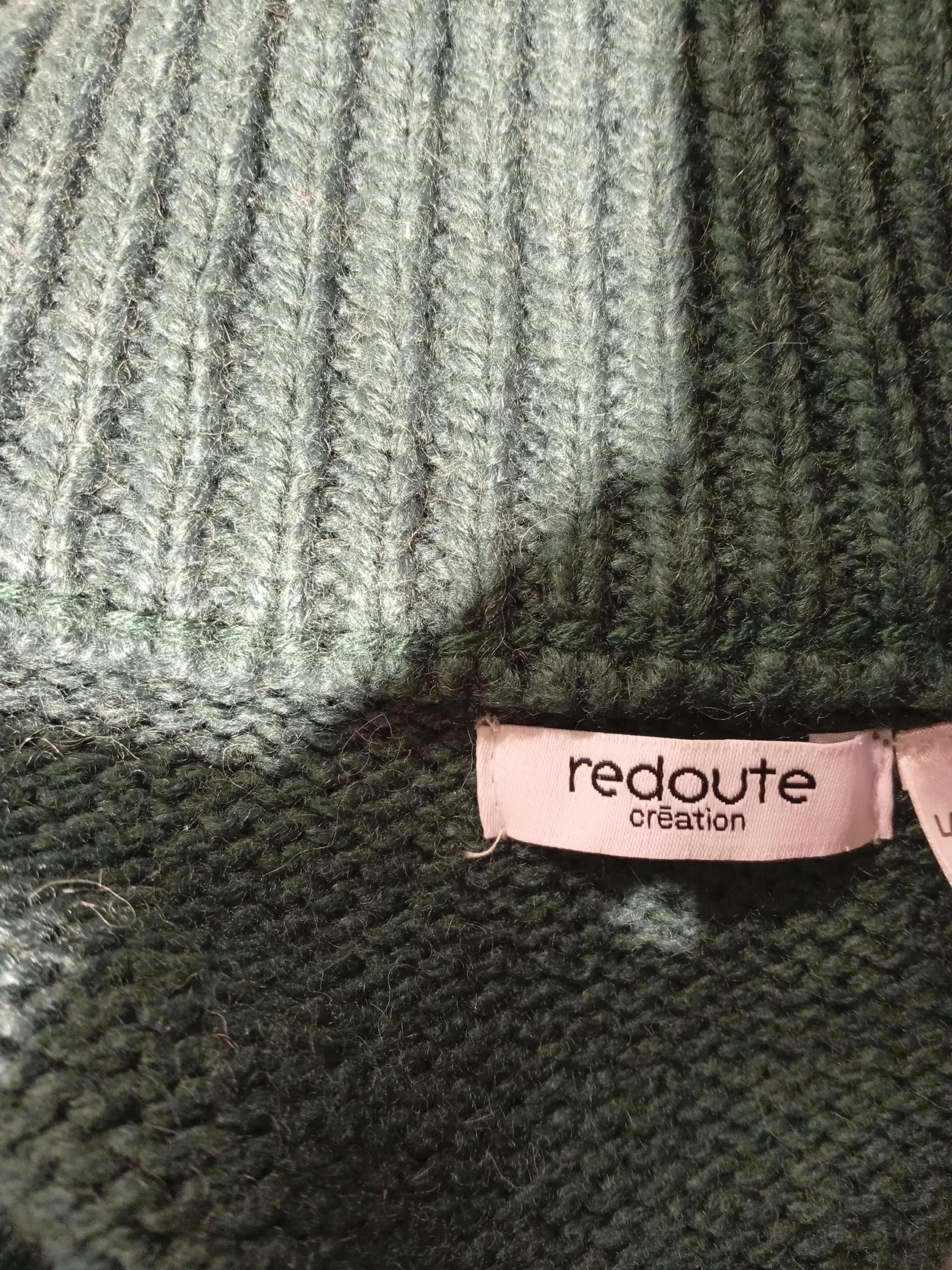 Redoute Women's Cardigan UK 18 Green Acrylic with Wool High Neck Cardigan - Image 6