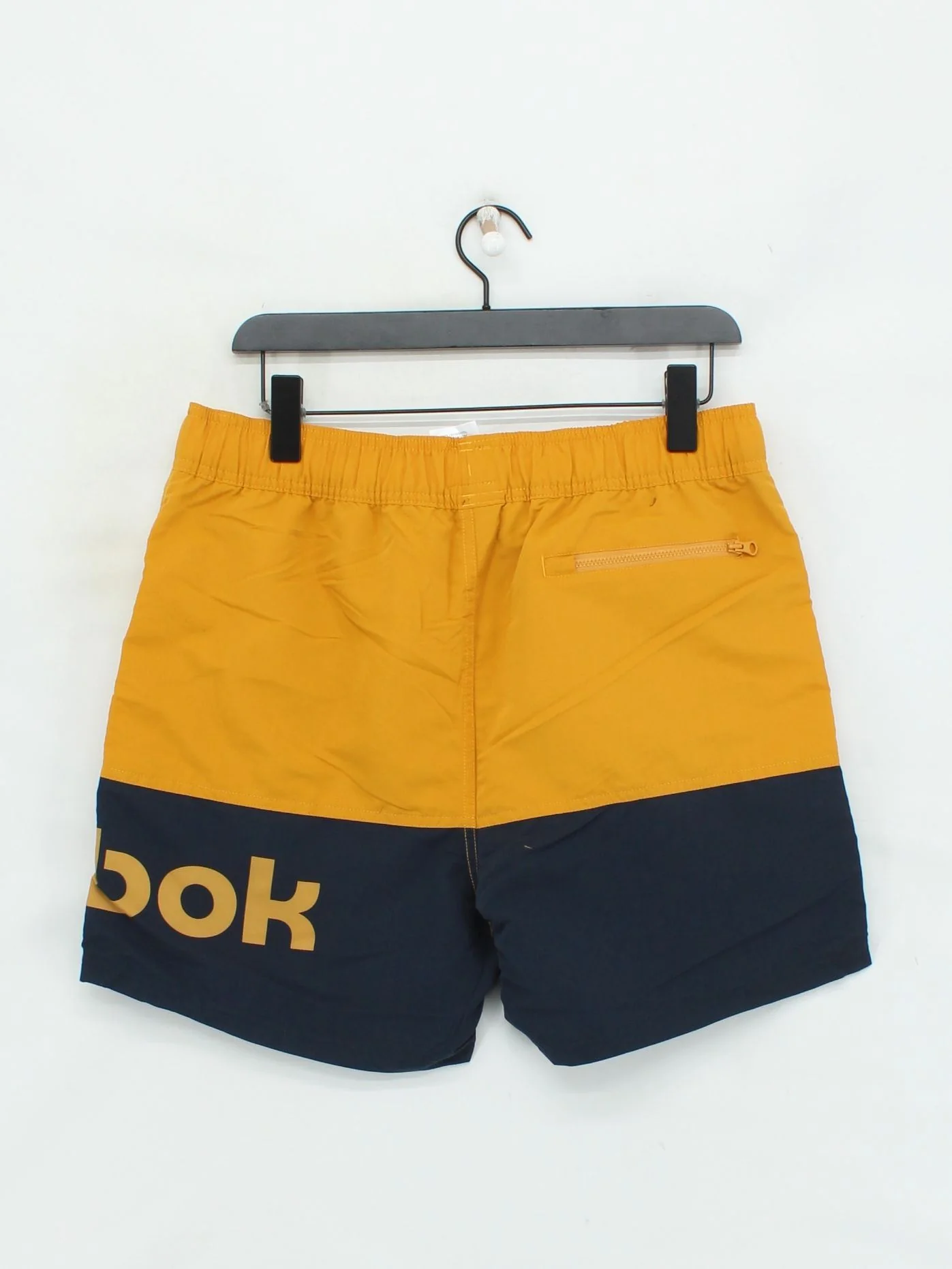 Reebok athletic swim trunks in yellow RRP £16 - Image 2