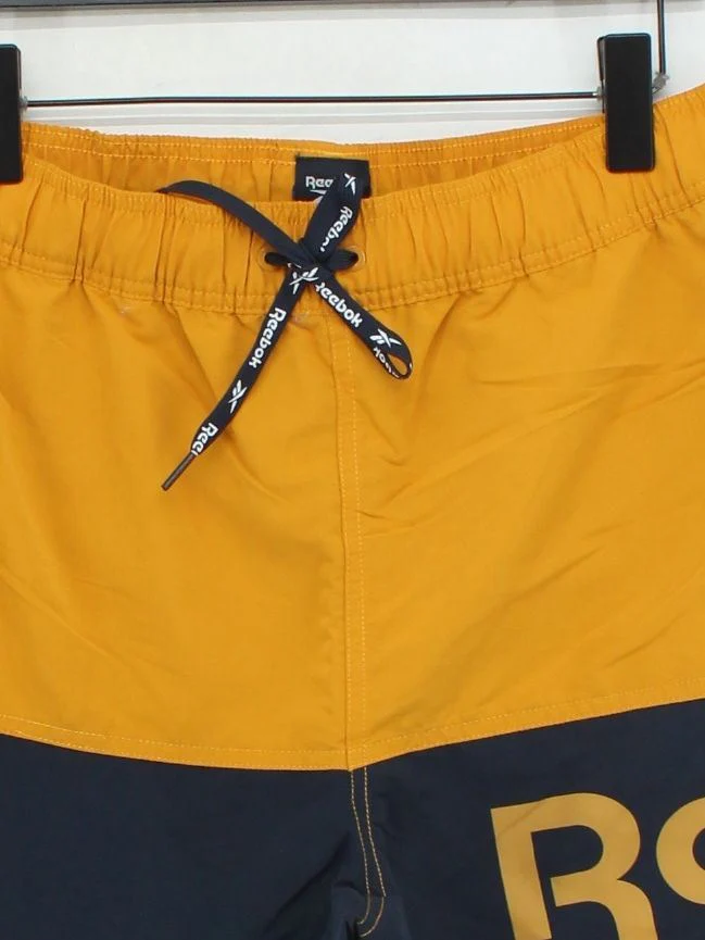 Reebok athletic swim trunks in yellow RRP £16 - Image 3