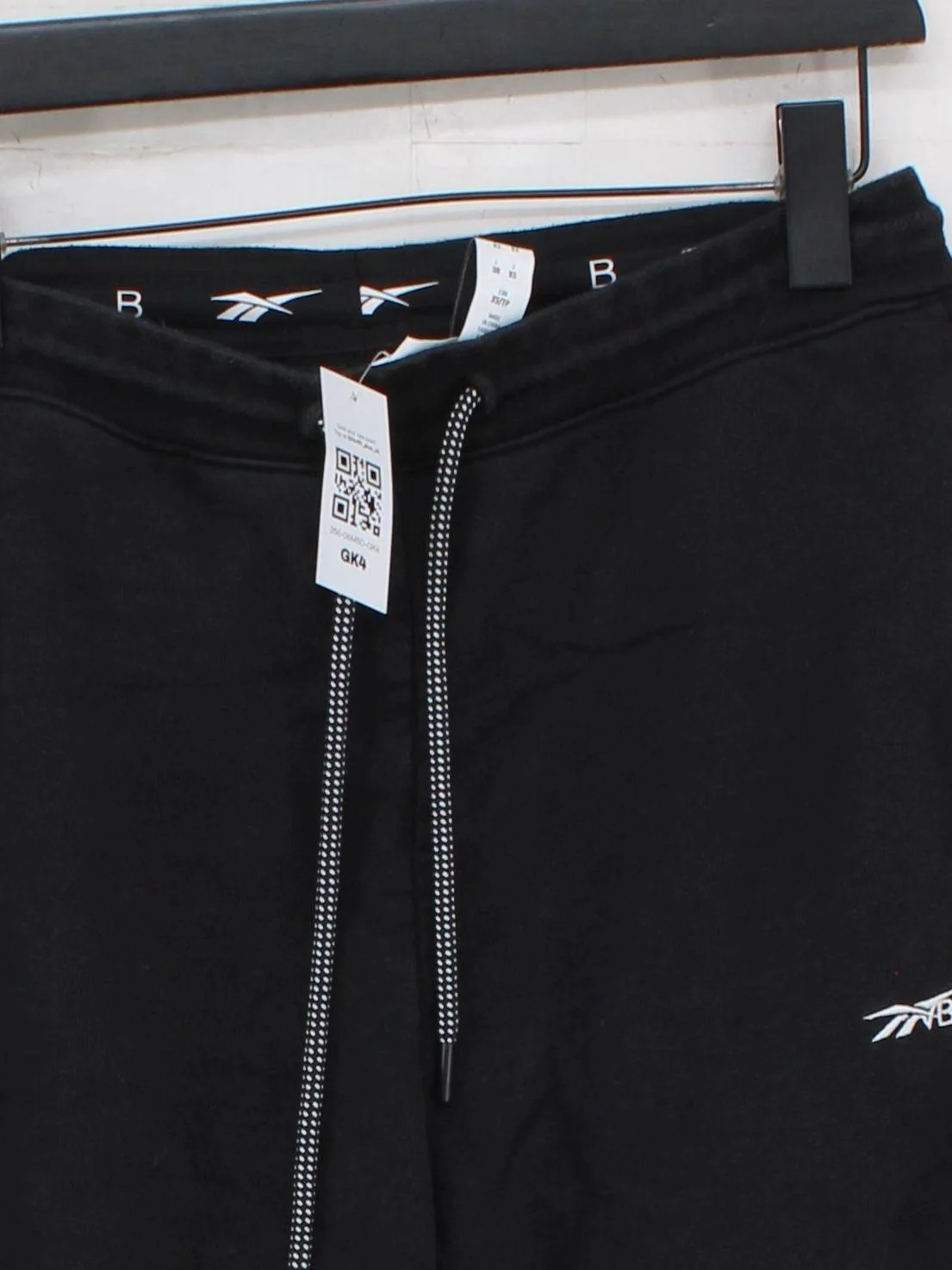 Reebok Men's Sports Bottoms XS Black Cotton with Polyester, Elastane Sweatpants - Image 3