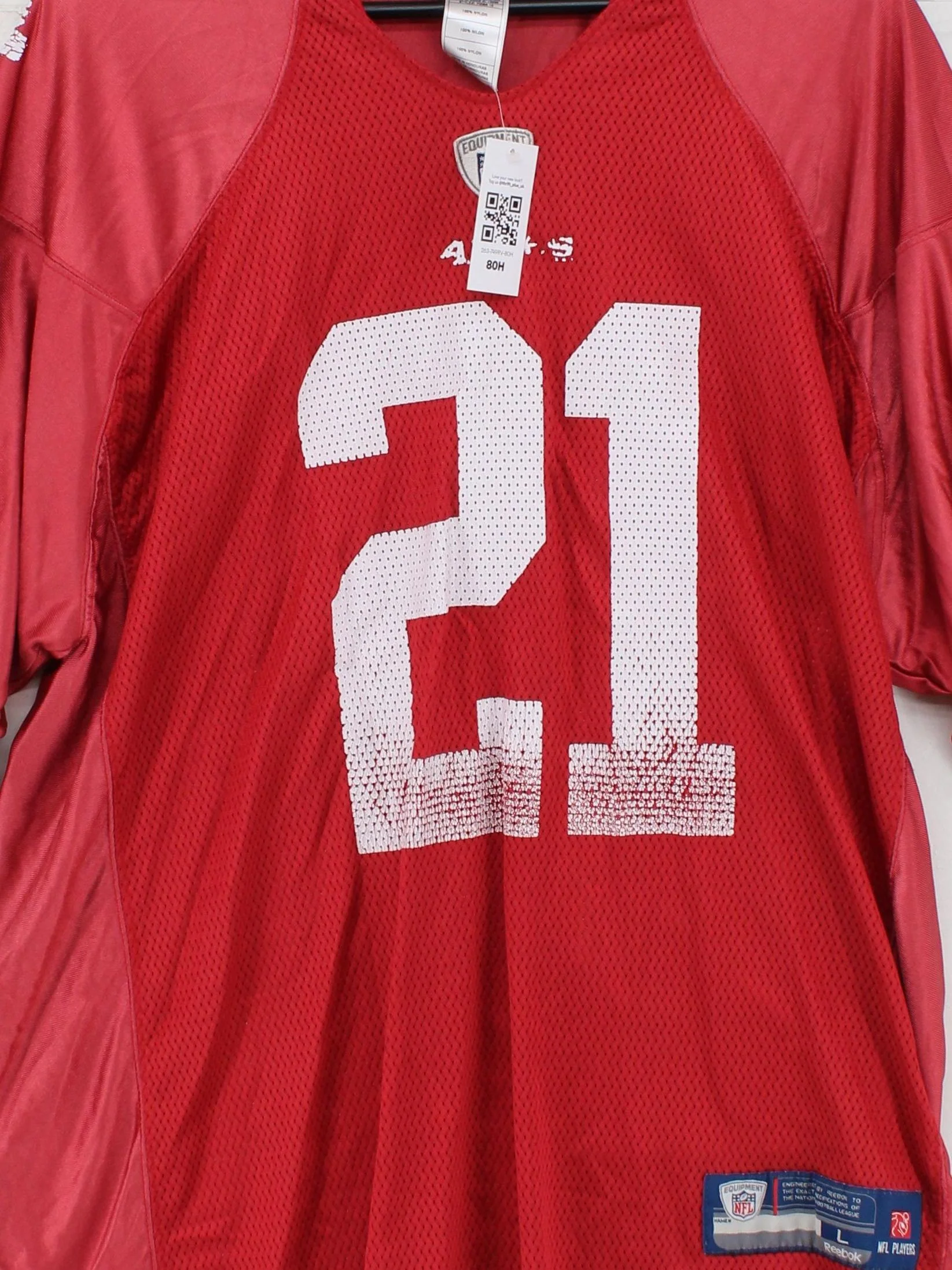 Reebok Men's T-Shirt L Red Graphic 100% Nylon Round Neck Basic - Image 3