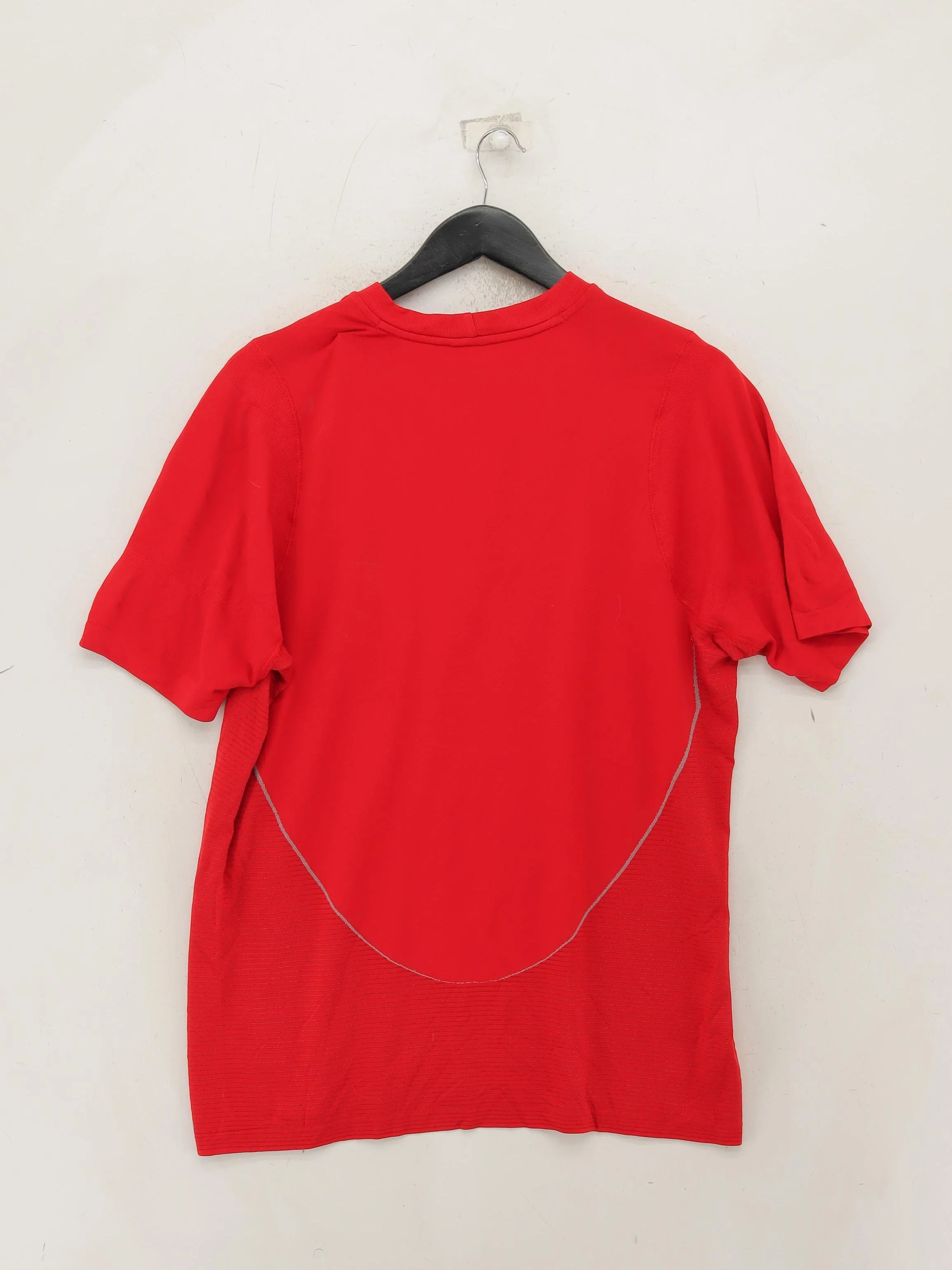 Reebok Men's T-Shirt L Red Polyamide with Elastane Round Neck Basic - Image 2