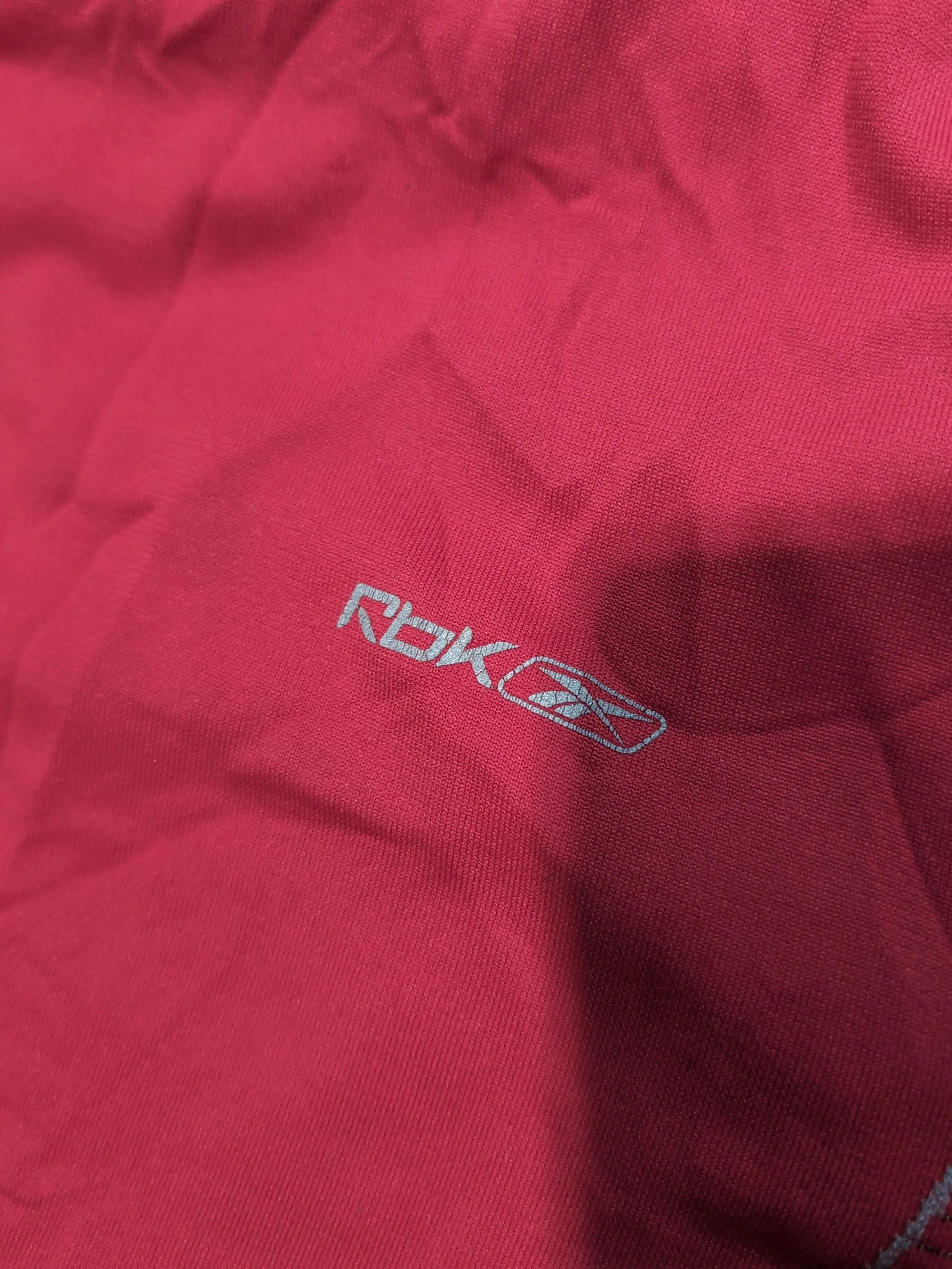 Reebok Men's T-Shirt L Red Polyamide with Elastane Round Neck Basic - Image 6