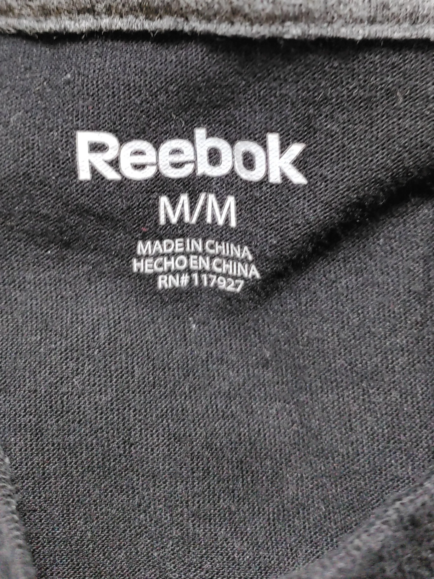 Reebok Men's T-Shirt M Black Graphic Cotton with Polyester Basic - Image 5