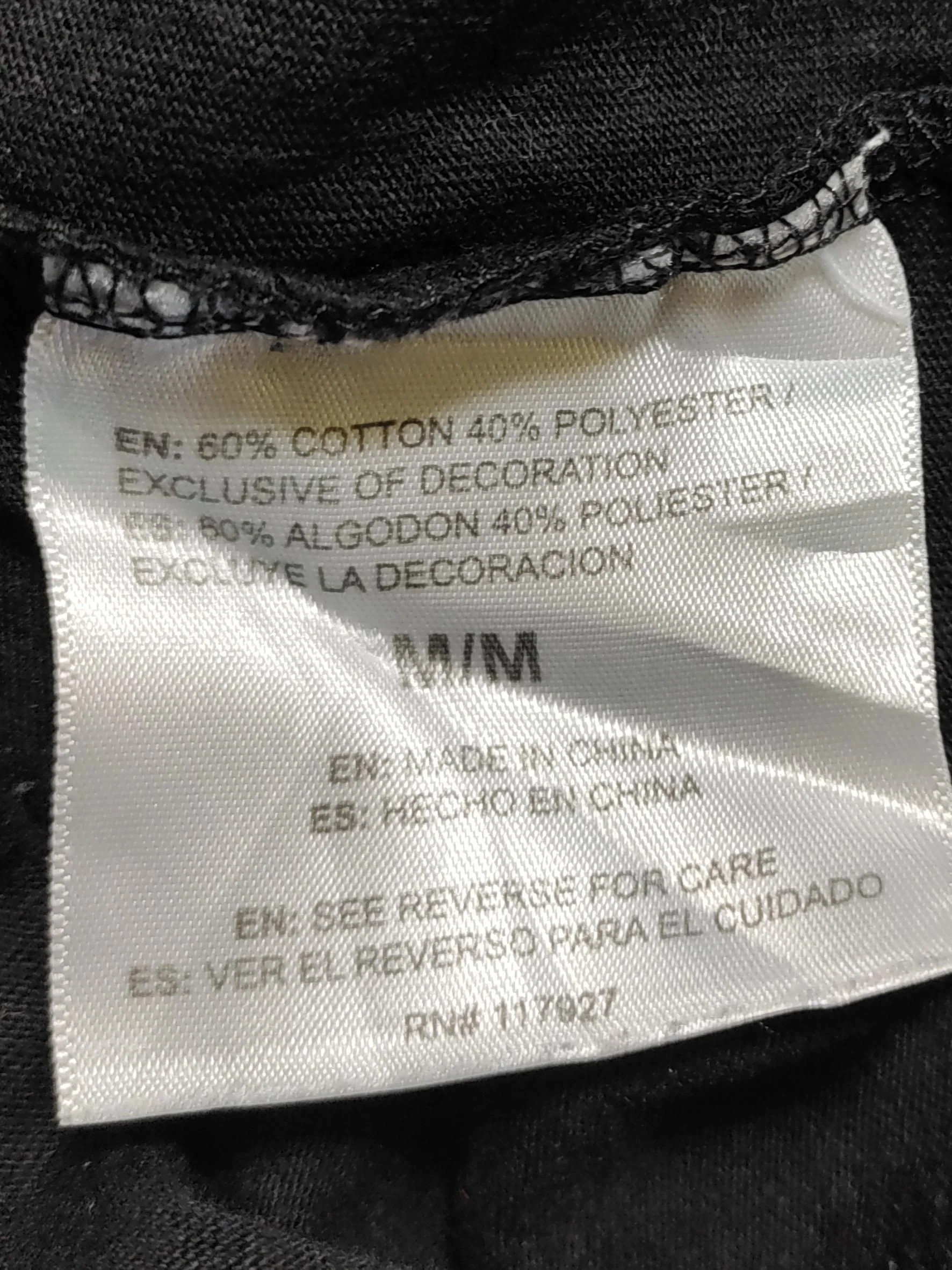 Reebok Men's T-Shirt M Black Graphic Cotton with Polyester Basic - Image 6