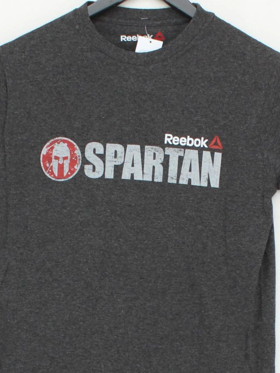 Reebok Men's T-Shirt XS Grey Graphic Cotton with Polyester Basic - Image 3