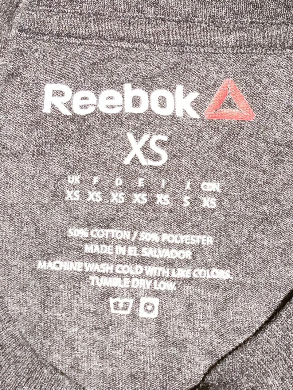 Reebok Men's T-Shirt XS Grey Graphic Cotton with Polyester Basic - Image 5