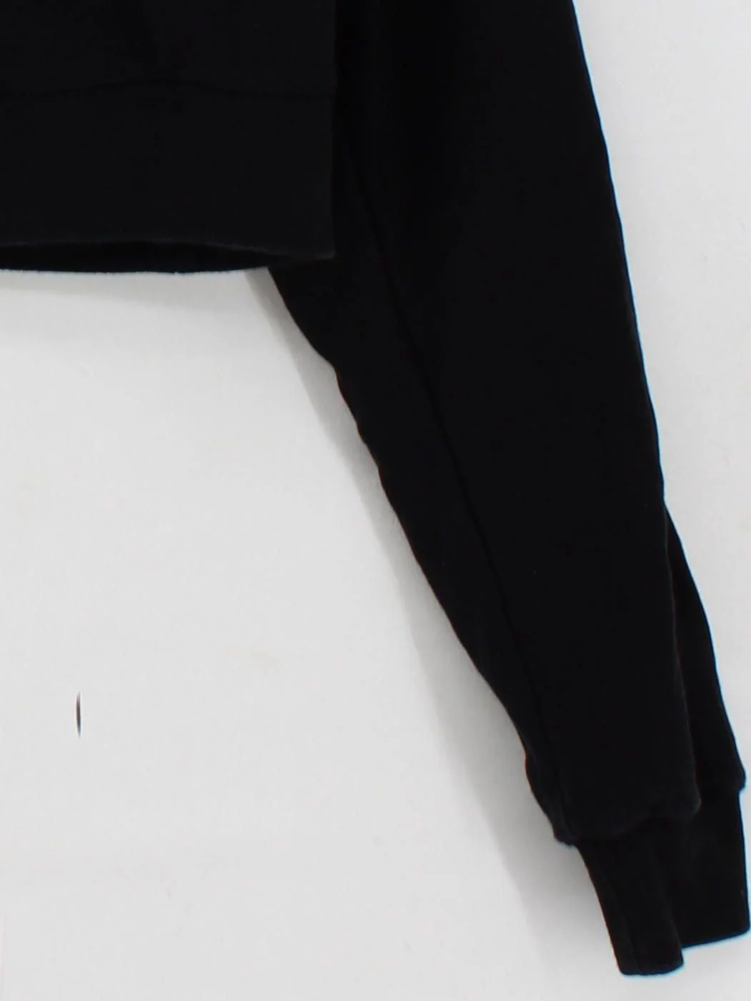 Reebok Women's Hoodie S Black Cotton with Polyester, Elastane Pullover - Image 4