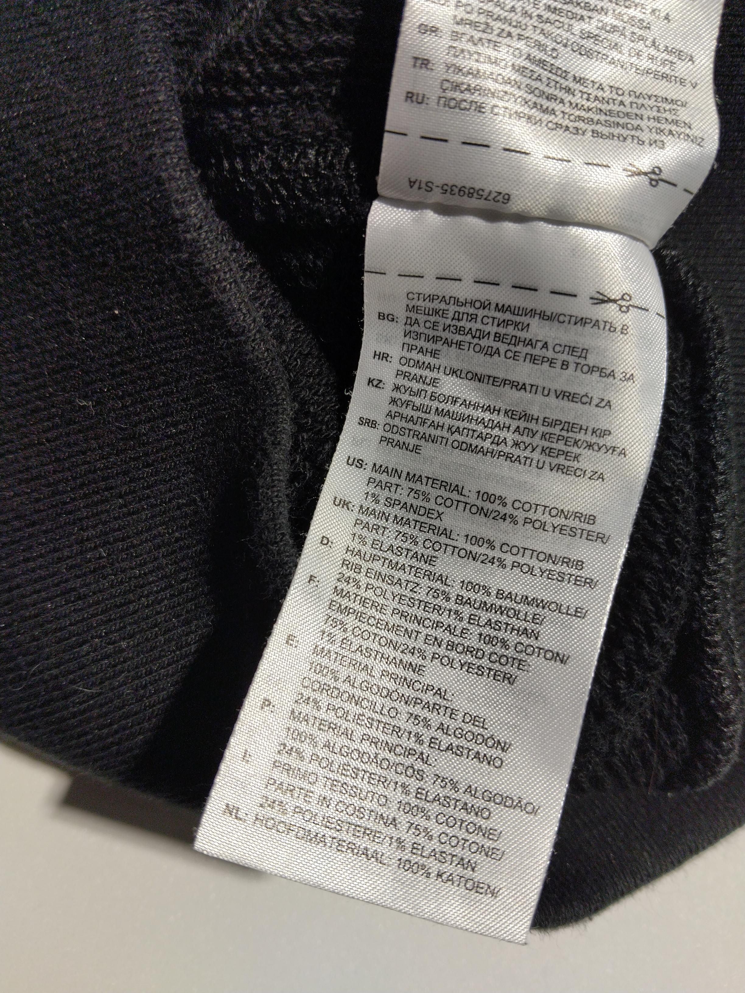 Reebok Women's Hoodie S Black Cotton with Polyester, Elastane Pullover - Image 6