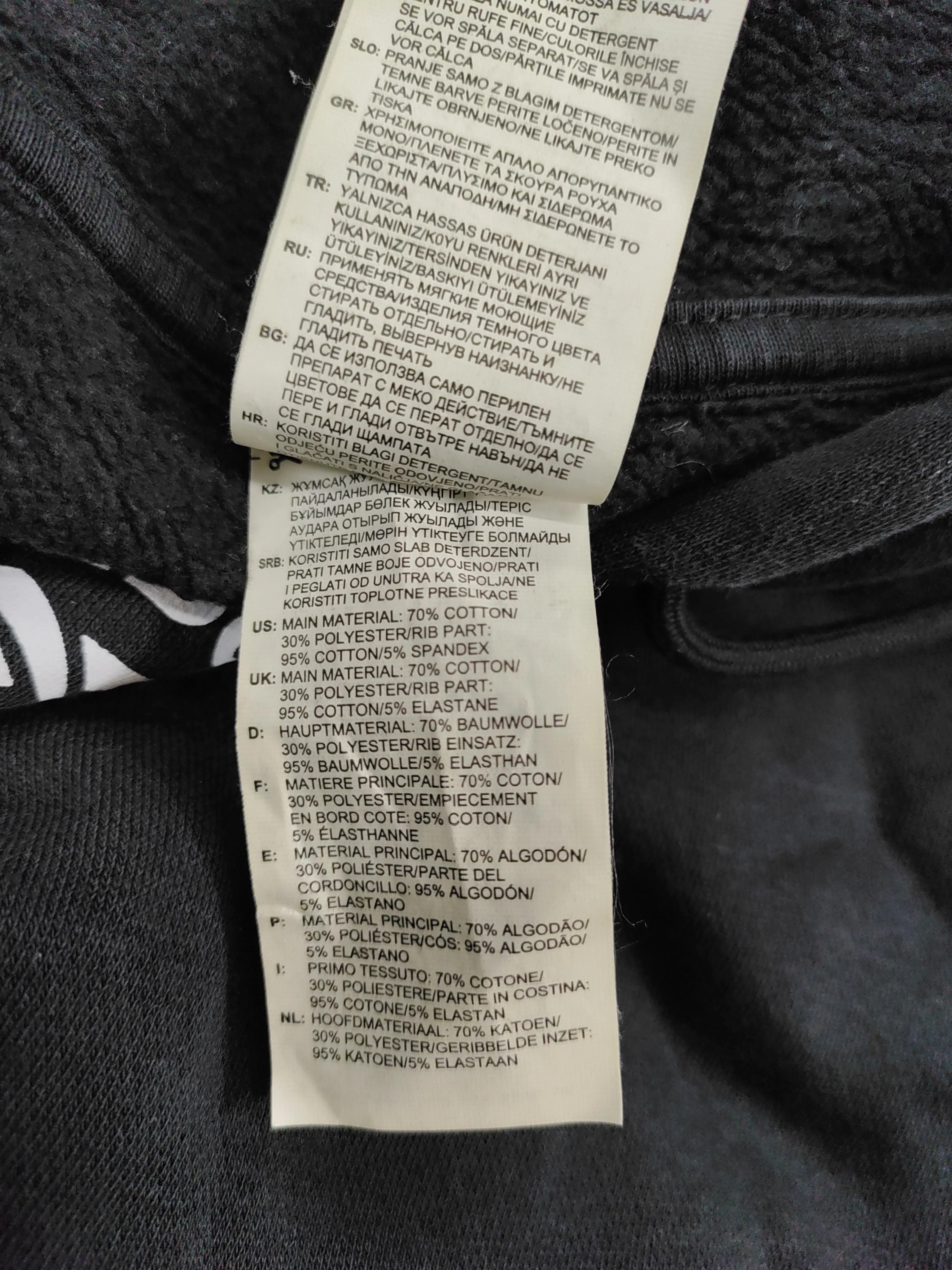 Reebok Women's Hoodie XS Black Graphic Cotton with Polyester, Elastane Pullover - Image 7