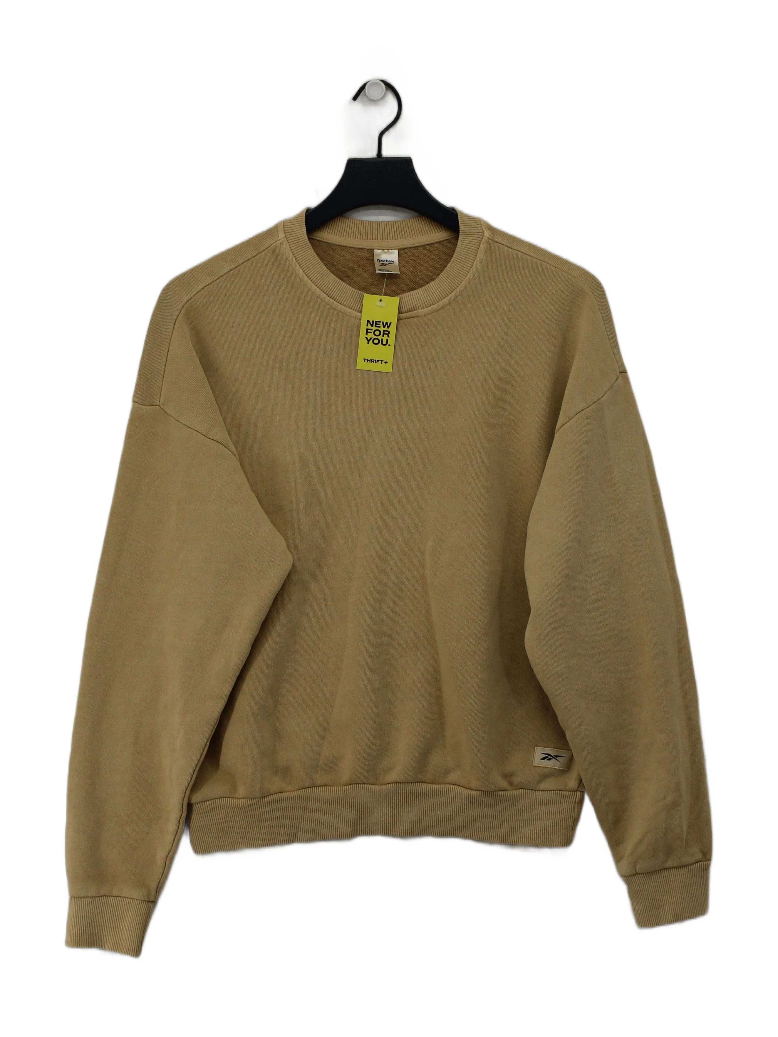 Reebok Women's Hoodie XS Tan 100% Cotton Pullover