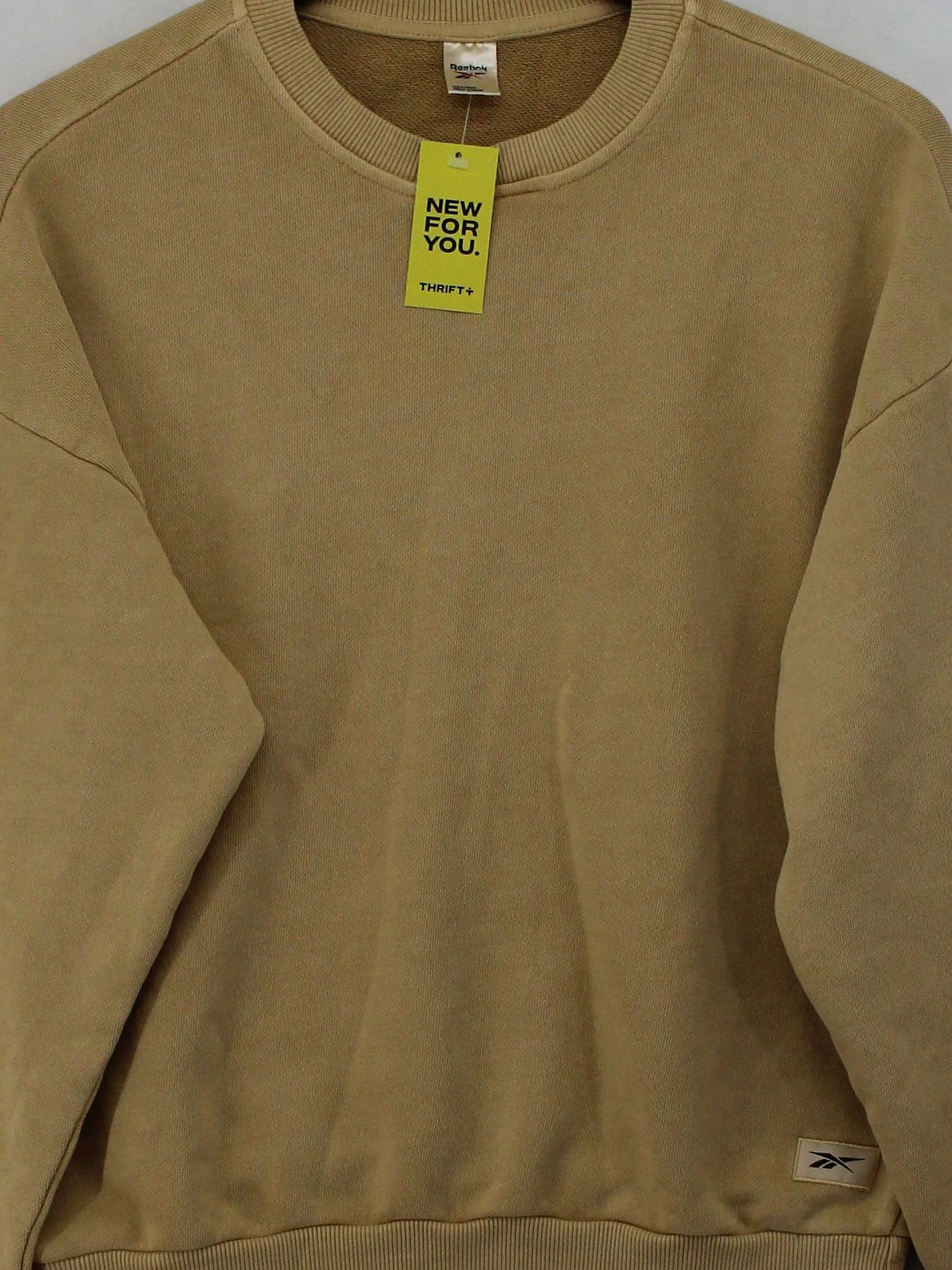 Reebok Women's Hoodie XS Tan 100% Cotton Pullover - Image 3