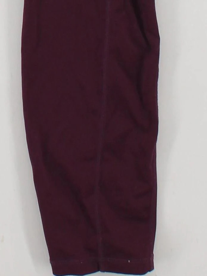 Reebok Women's Leggings L Purple Polyester with Elastane Full length - Image 4