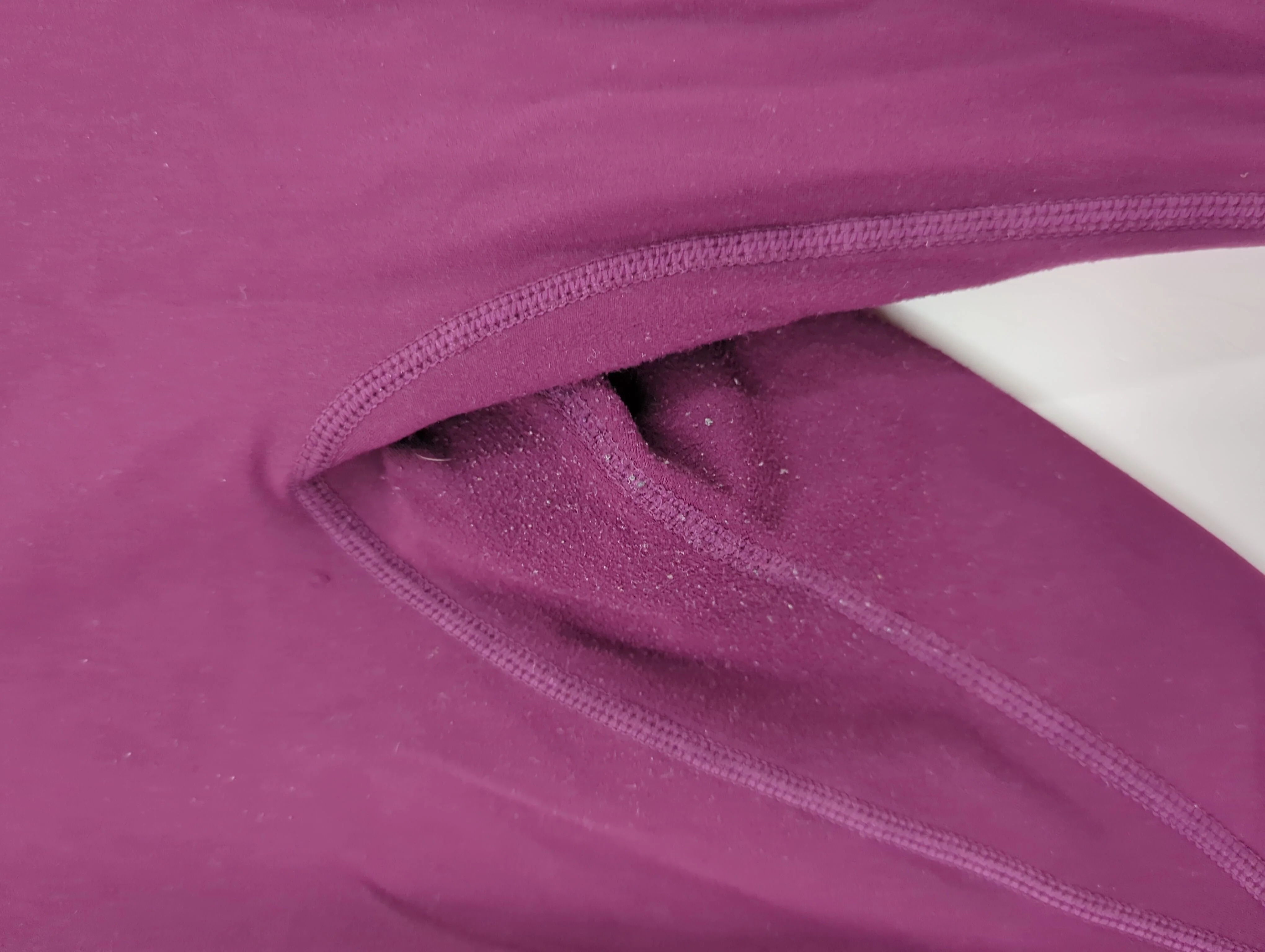Reebok Women's Leggings L Purple Polyester with Elastane Full length - Image 5