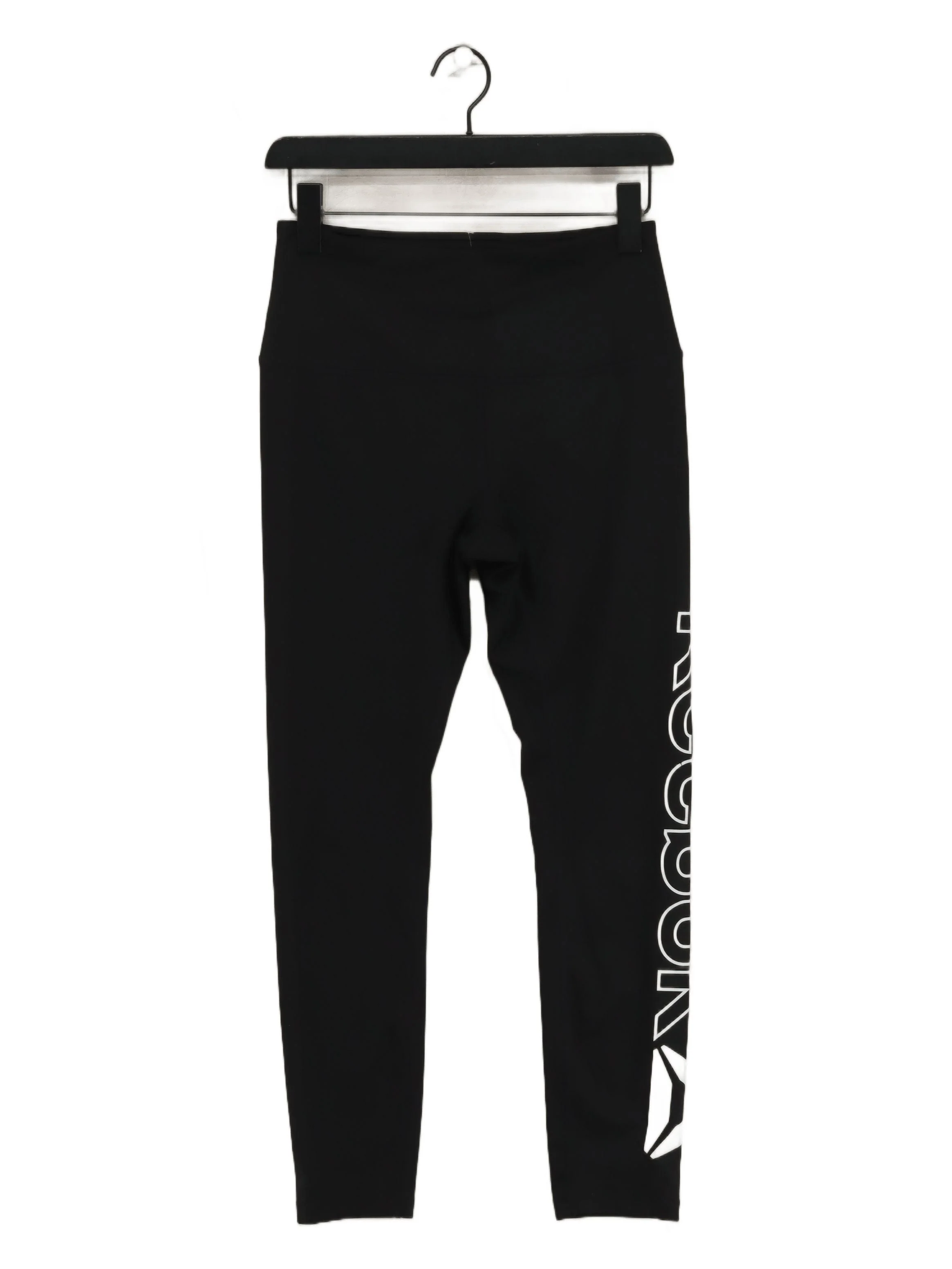 Reebok Women's Leggings S Black Graphic Polyester with Elastane Full length