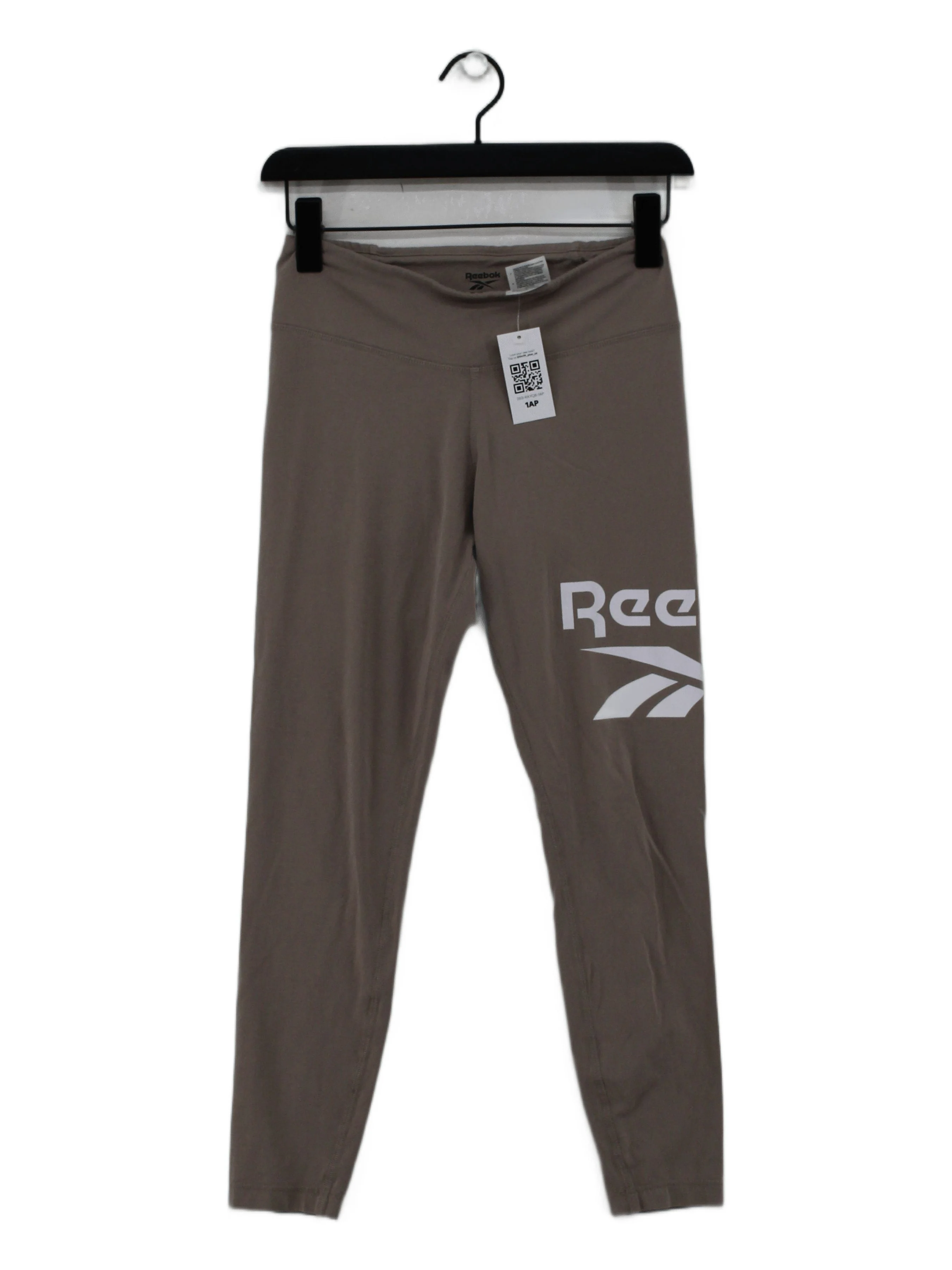Reebok Women's Sports Bottoms S Grey Graphic 100% Cotton Sweatpants