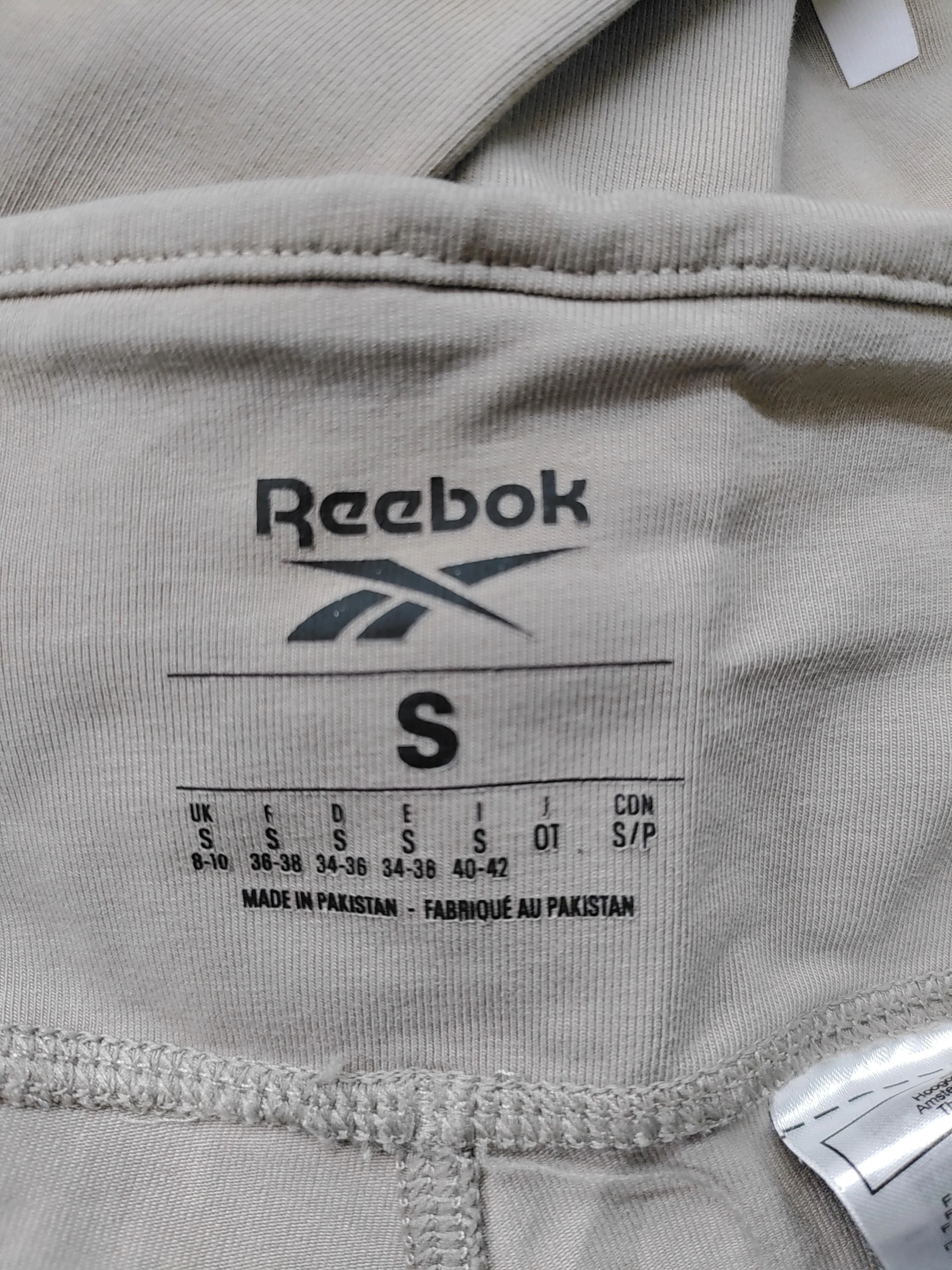 Reebok Women's Sports Bottoms S Grey Graphic 100% Cotton Sweatpants - Image 5