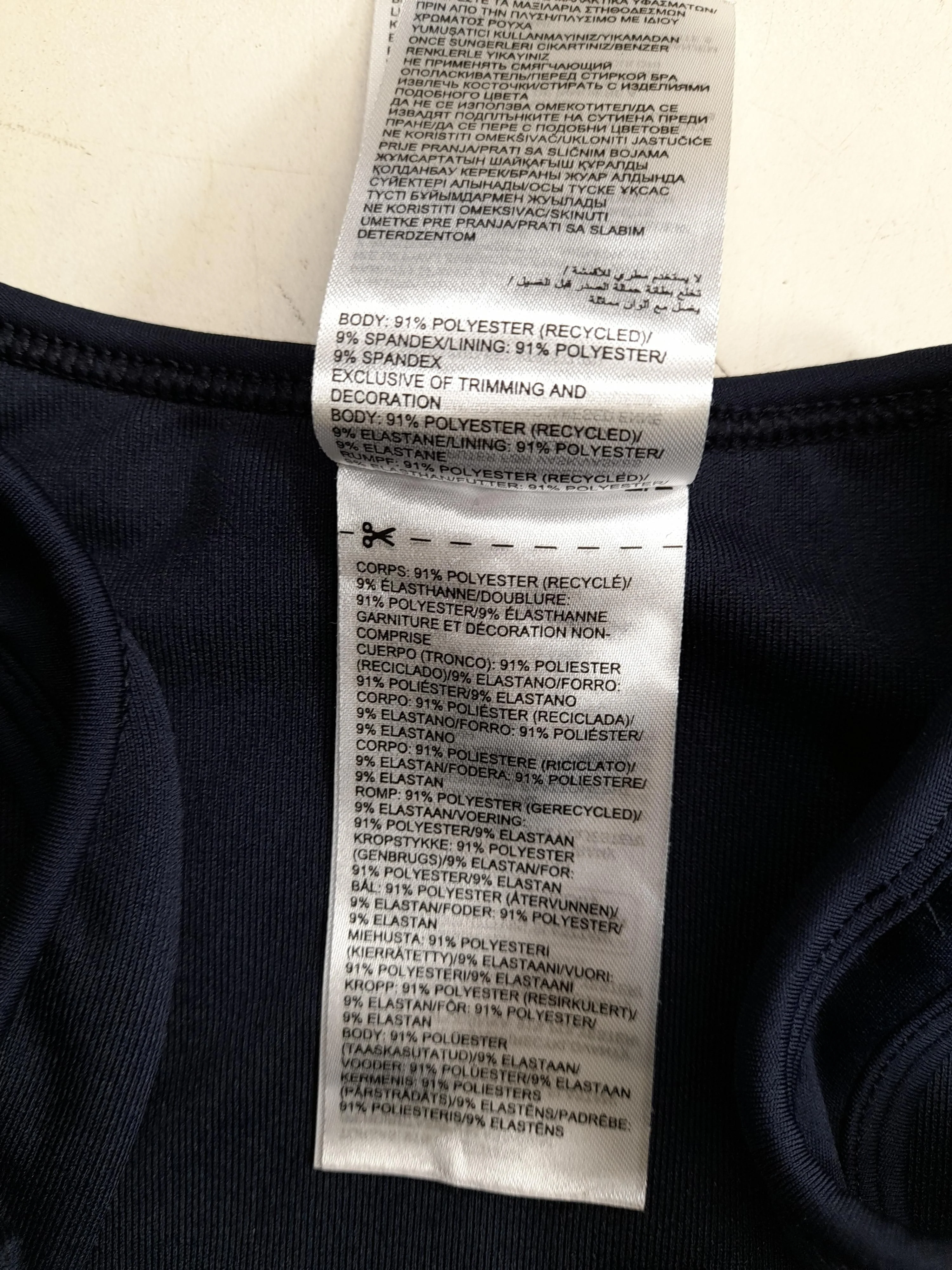 Reebok Women's T-Shirt L Blue Polyester with Spandex Sleeveless Basic - Image 6