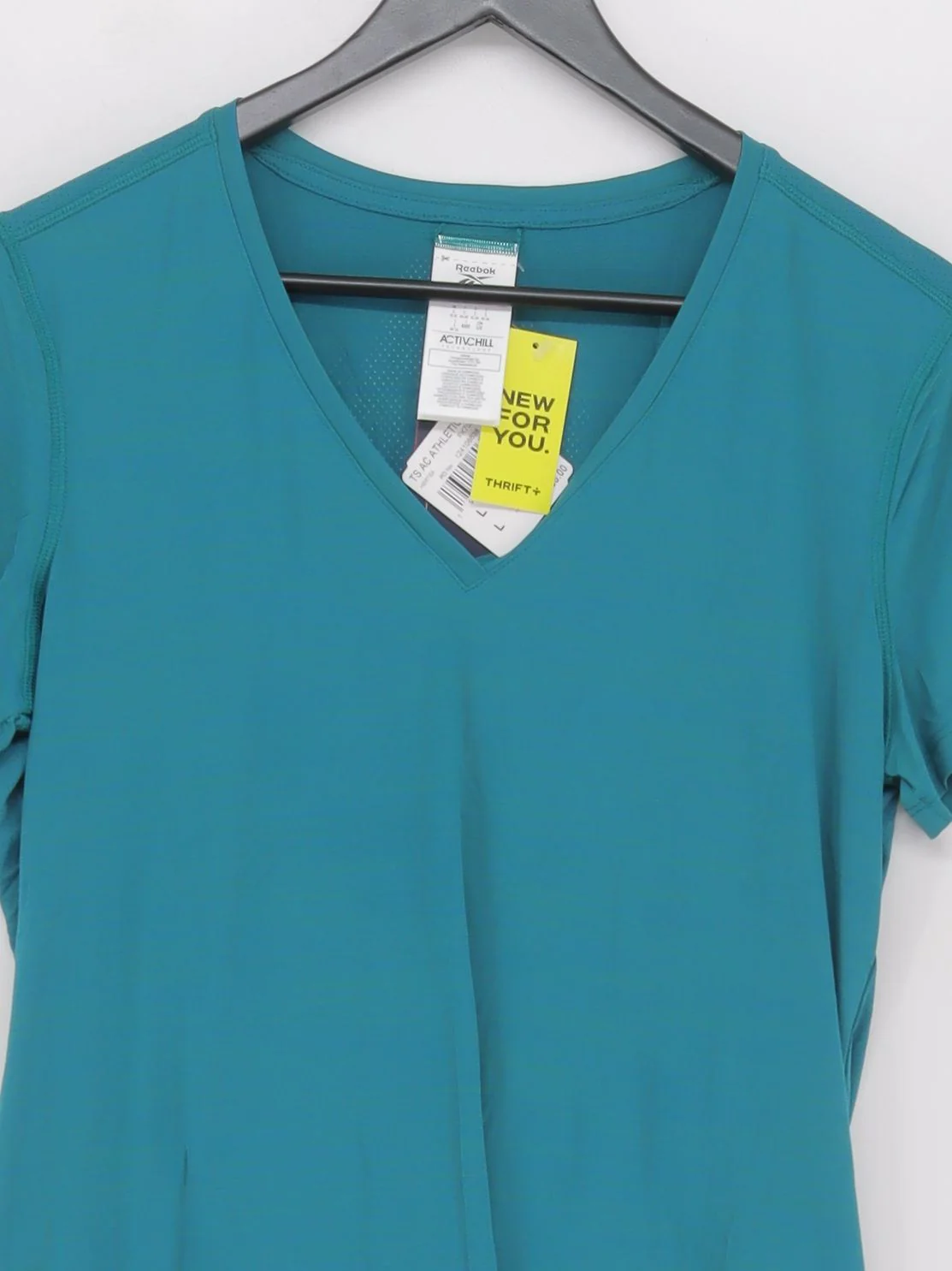 Reebok Women's T-Shirt L Green Elastane with Polyester Basic New with tags - Image 3