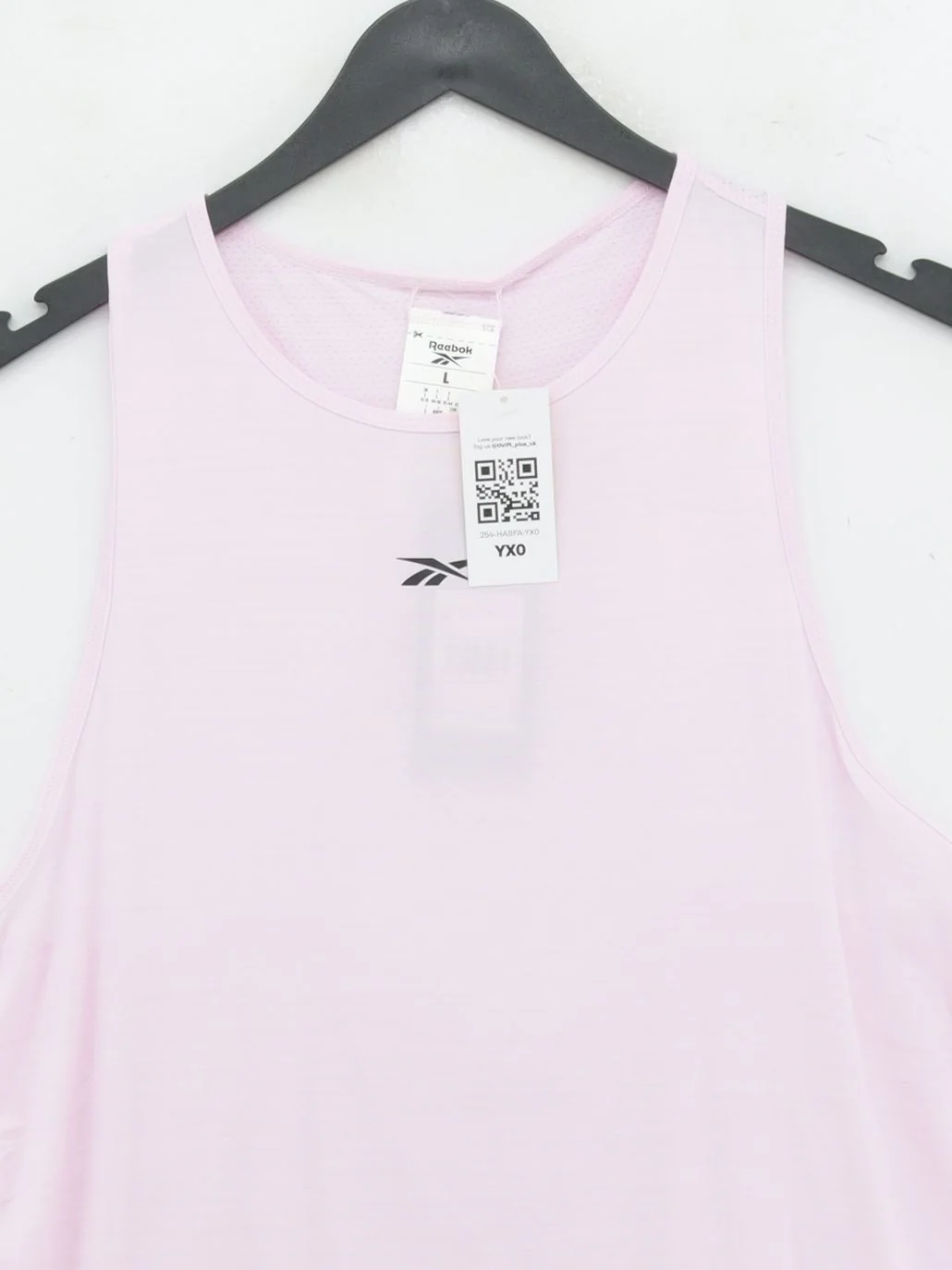 Reebok Women's T-Shirt L Pink Nylon with Spandex Sleeveless Basic New with tags - Image 3