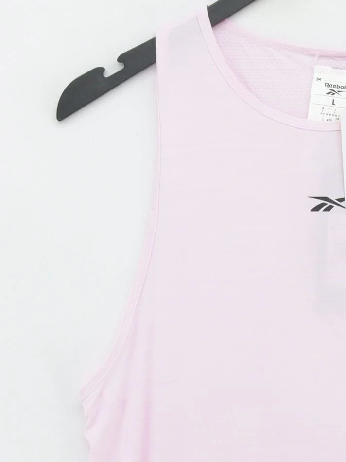 Reebok Women's T-Shirt L Pink Nylon with Spandex Sleeveless Basic New with tags - Image 4