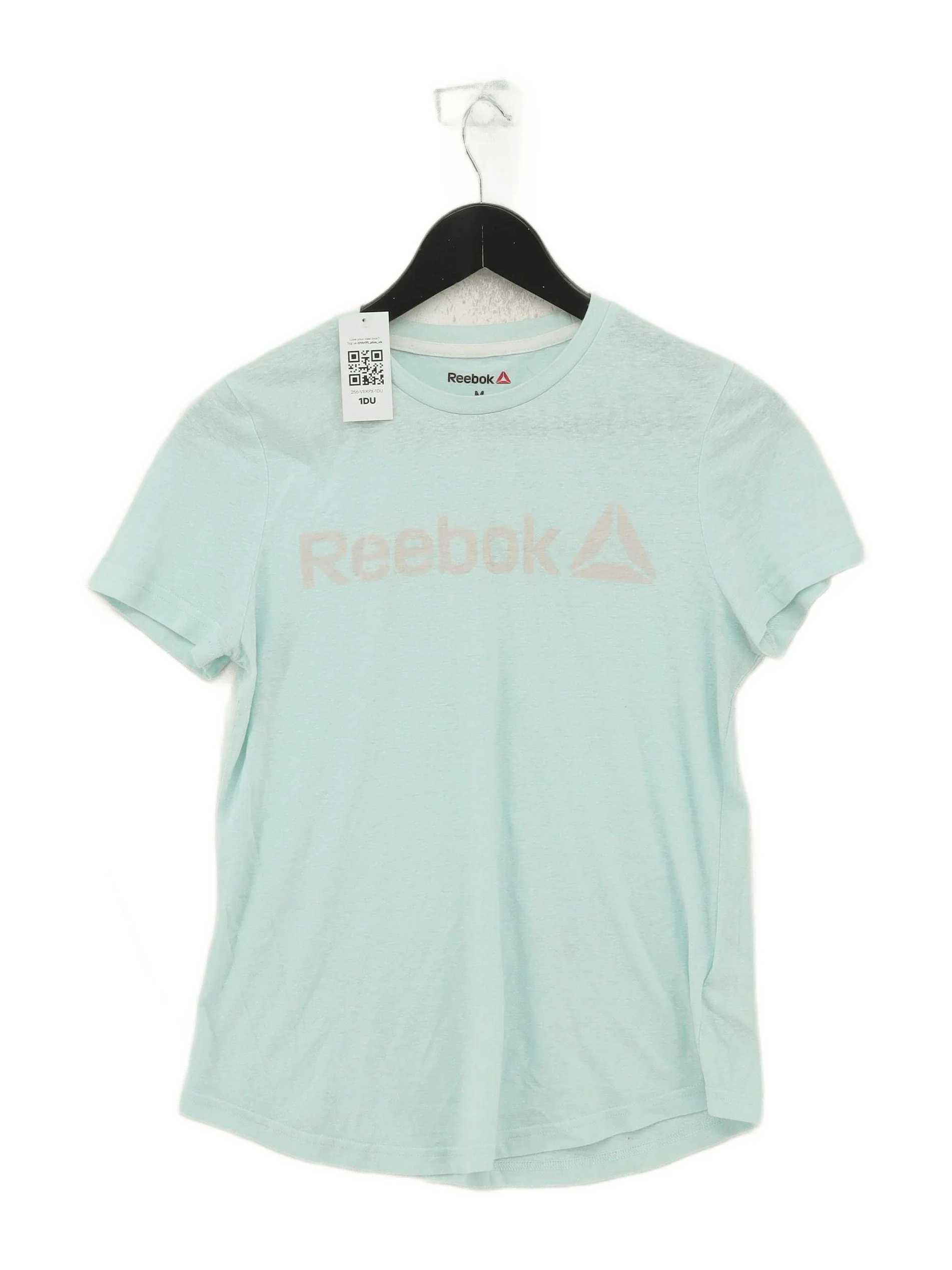Reebok Women's T-Shirt M Blue Cotton with Polyester Basic