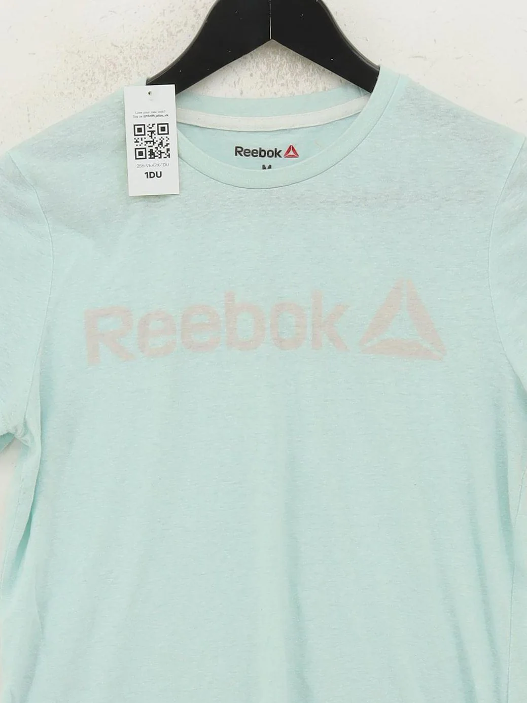 Reebok Women's T-Shirt M Blue Cotton with Polyester Basic - Image 3
