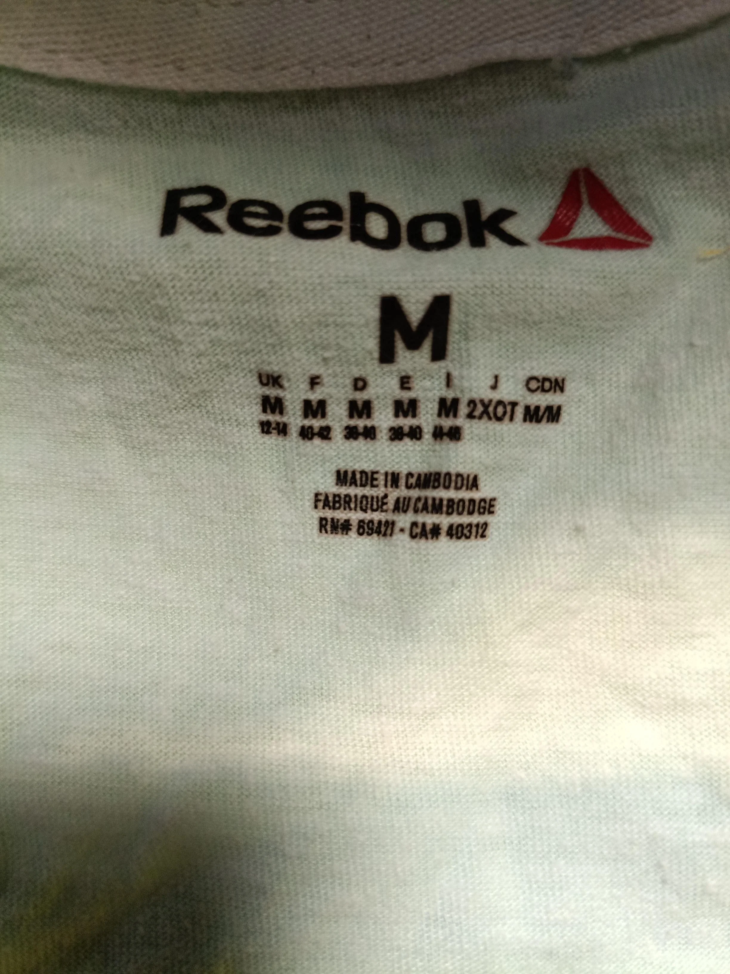 Reebok Women's T-Shirt M Blue Cotton with Polyester Basic - Image 6