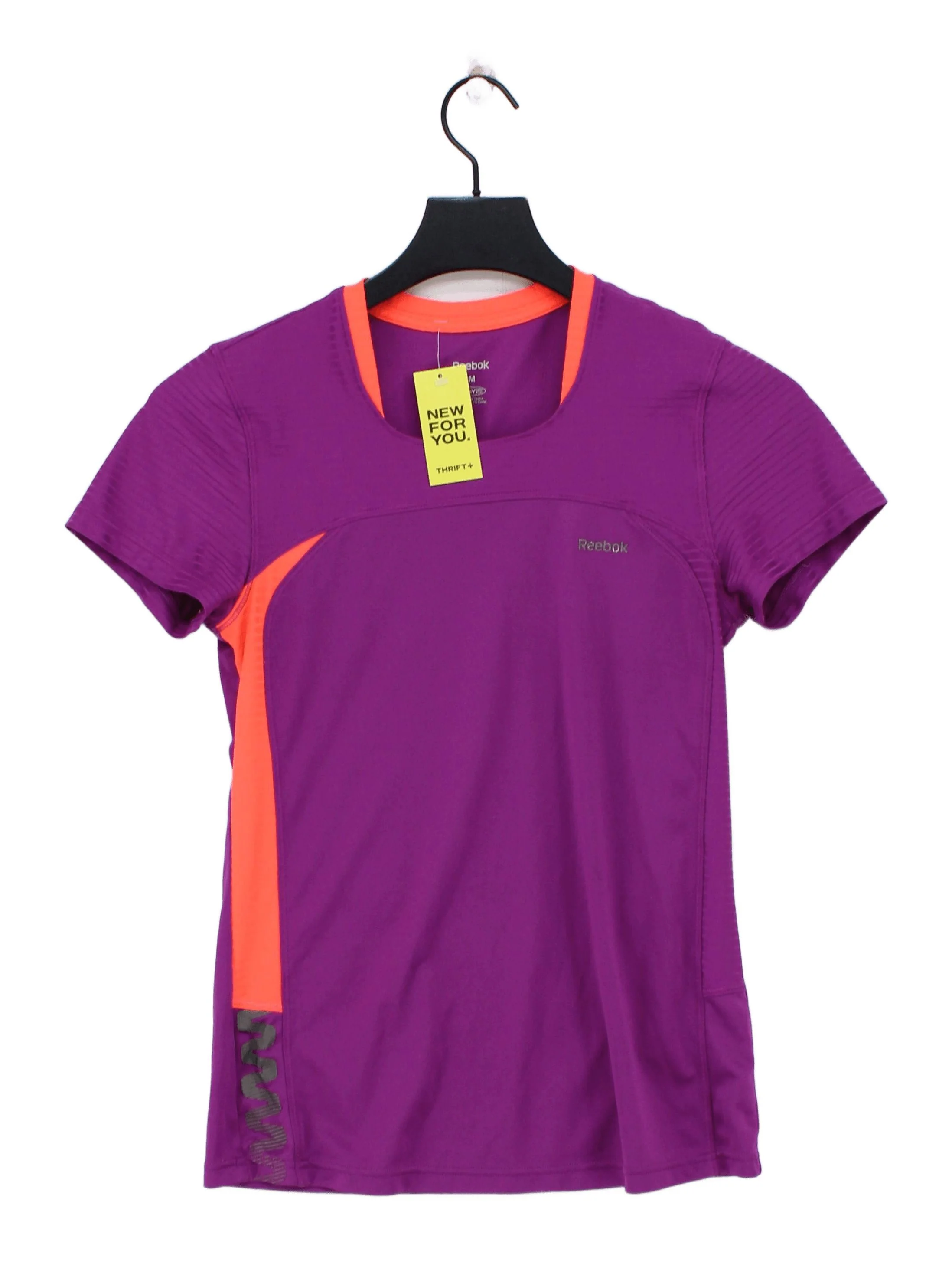 Reebok Women's T-Shirt M Purple 100% Polyester Basic