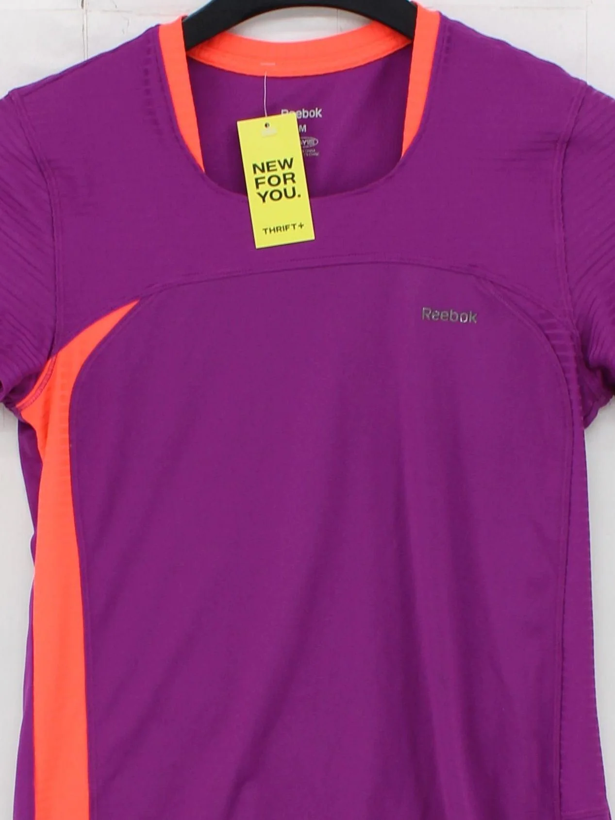 Reebok Women's T-Shirt M Purple 100% Polyester Basic - Image 3