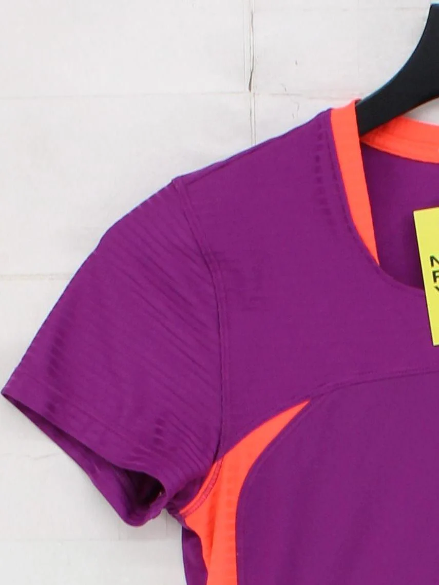 Reebok Women's T-Shirt M Purple 100% Polyester Basic - Image 4