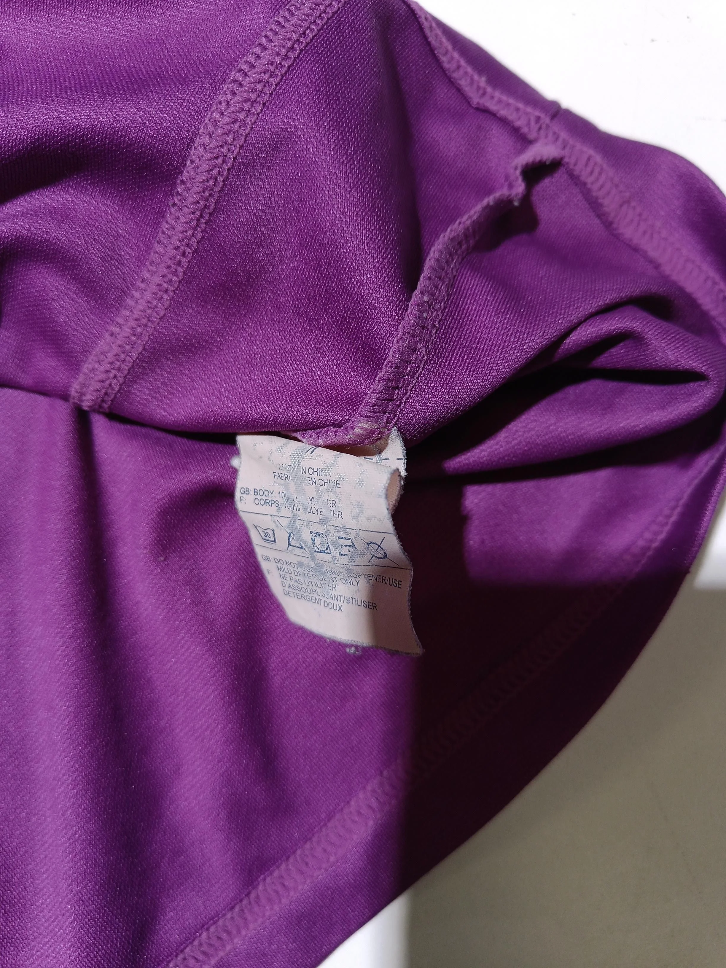 Reebok Women's T-Shirt M Purple 100% Polyester Basic - Image 6