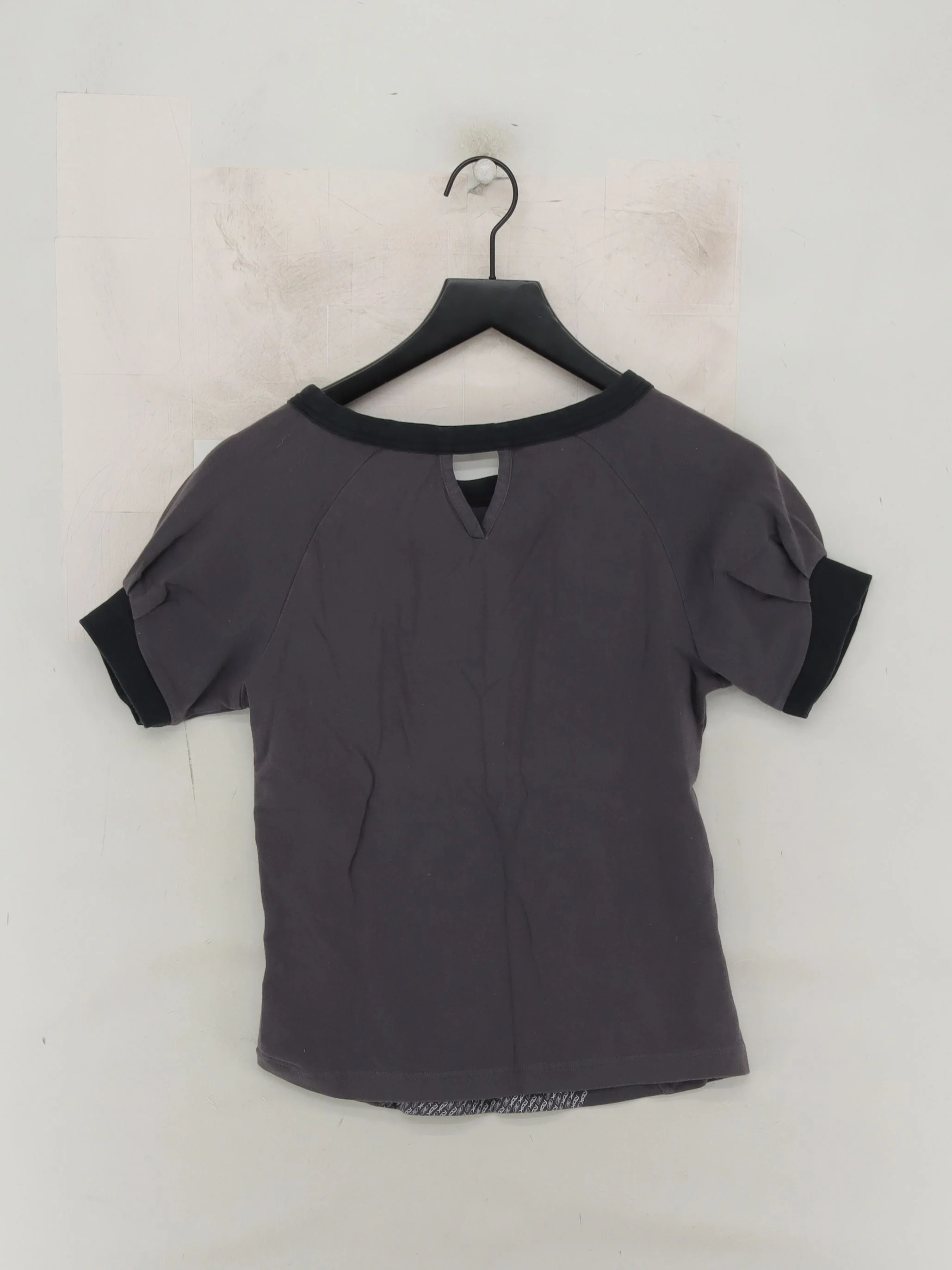 Reebok Women's T-Shirt S Grey Cotton with Elastane Basic - Image 2