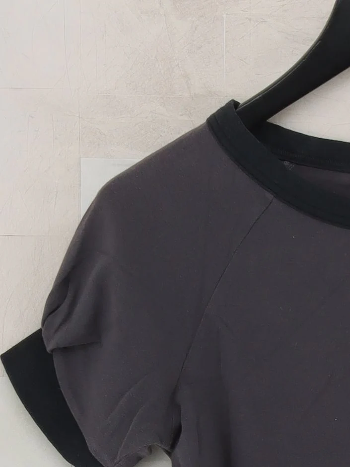 Reebok Women's T-Shirt S Grey Cotton with Elastane Basic - Image 4