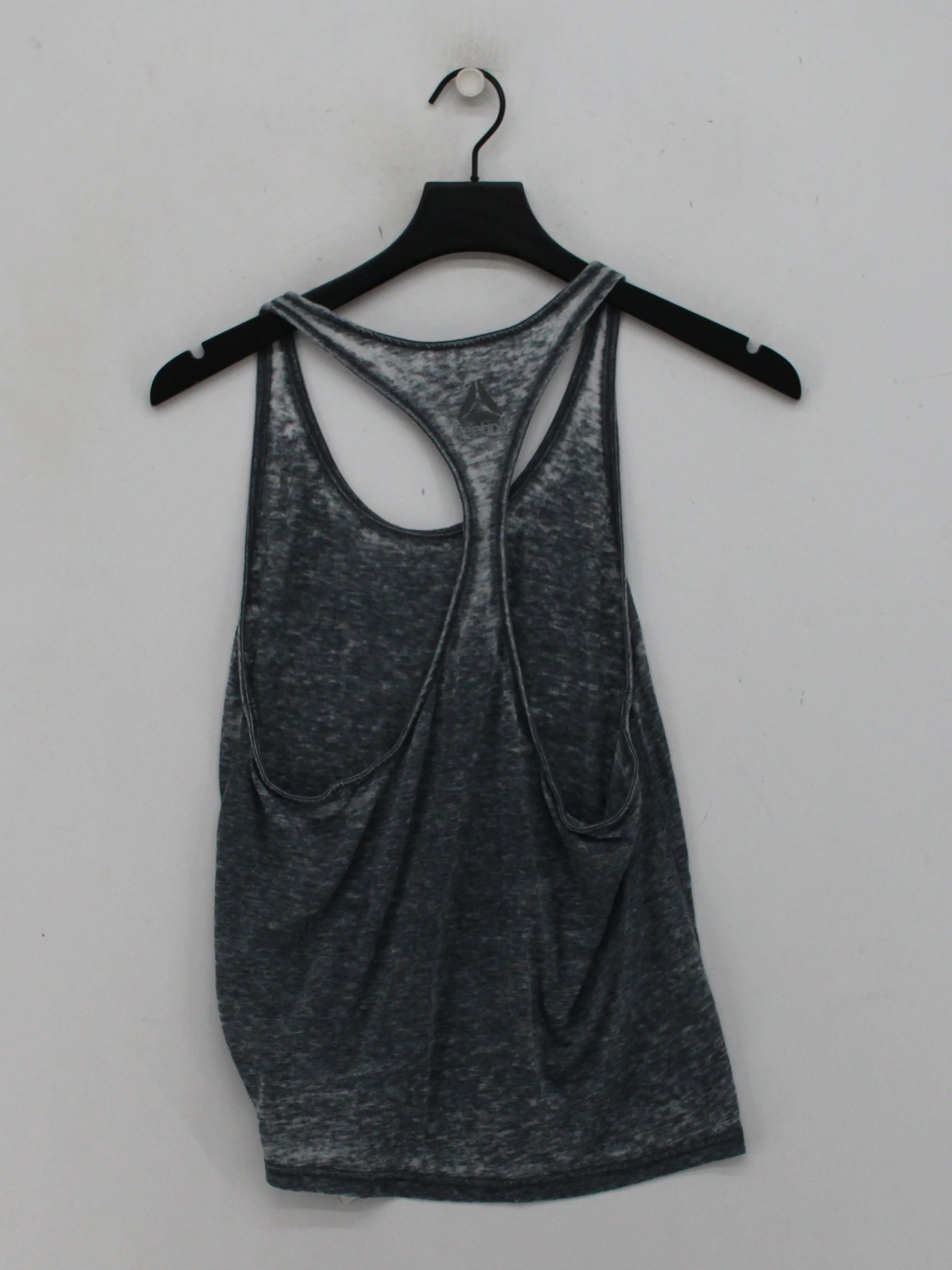 Reebok Women's T-Shirt S Grey Polyester with Cotton Sleeveless Basic - Image 2