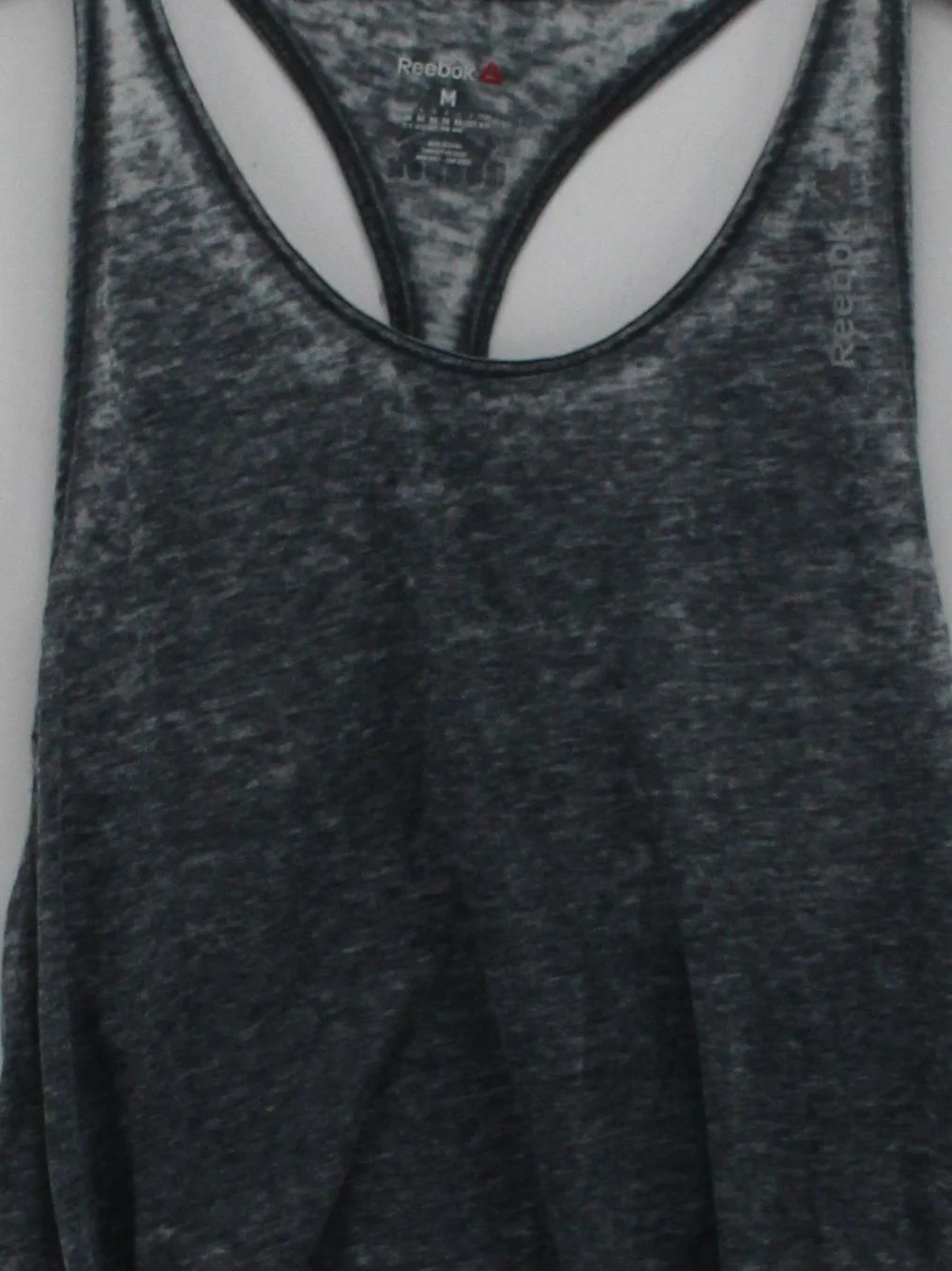 Reebok Women's T-Shirt S Grey Polyester with Cotton Sleeveless Basic - Image 3