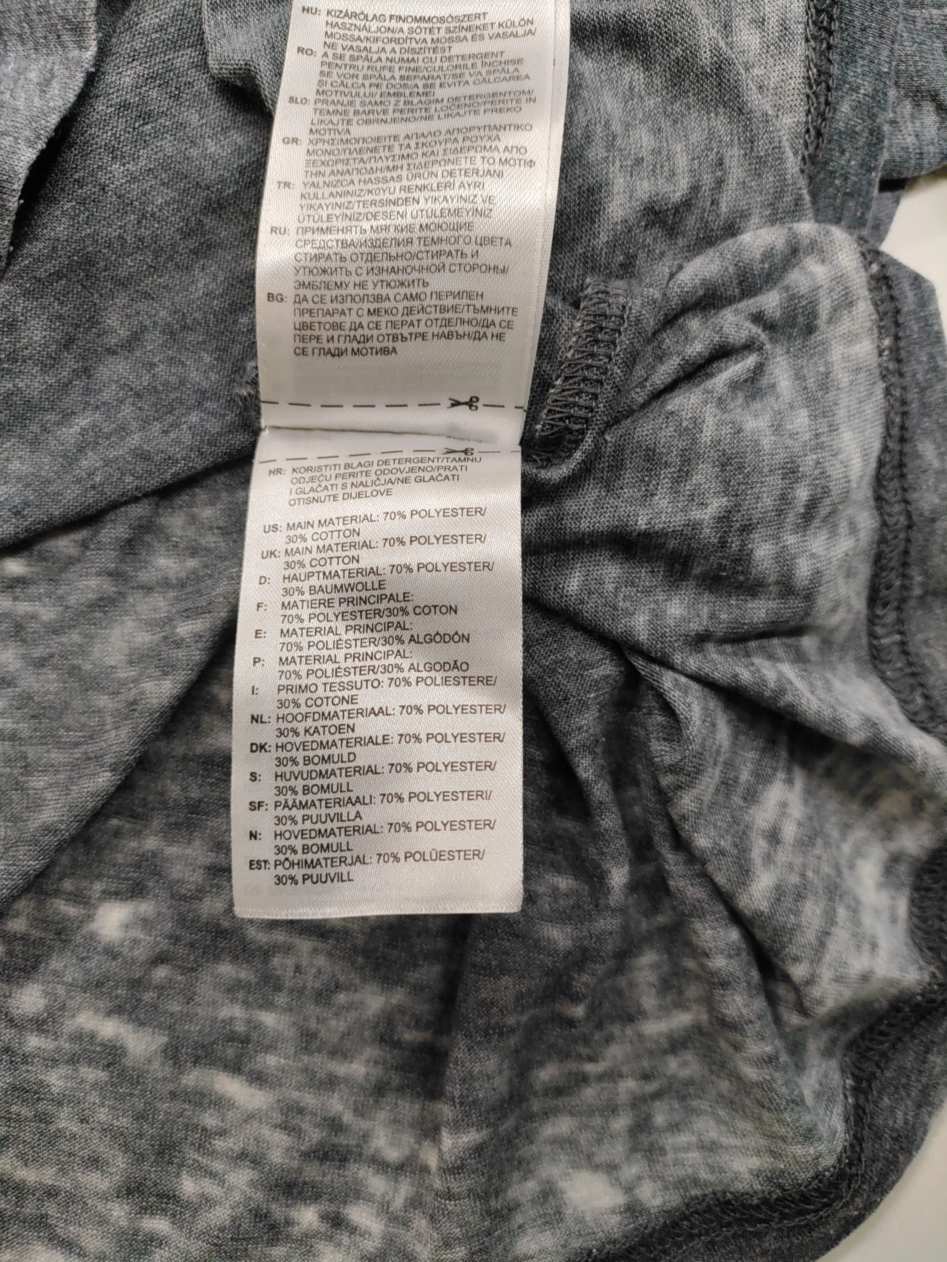 Reebok Women's T-Shirt S Grey Polyester with Cotton Sleeveless Basic - Image 6