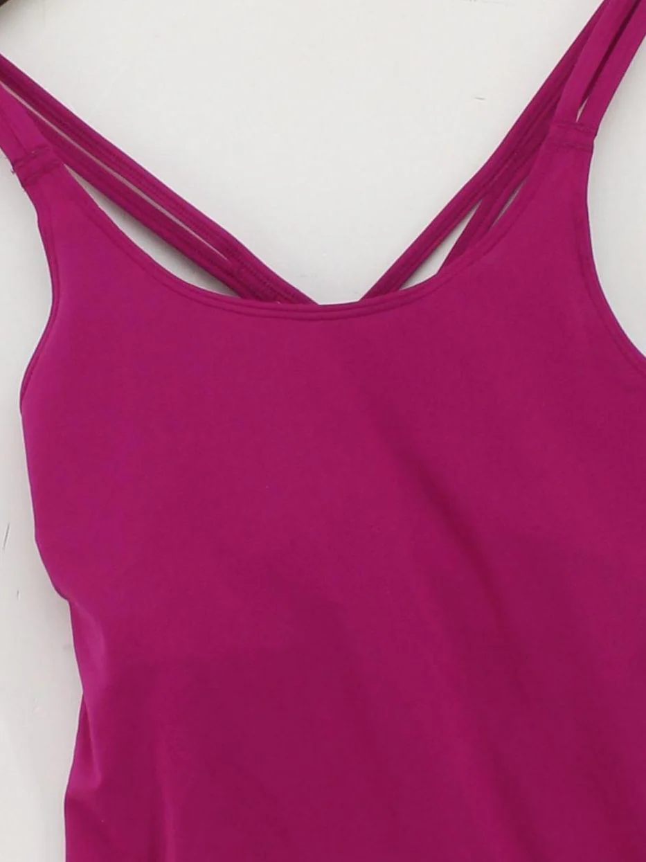 Reebok Women's T-Shirt UK 8 Purple Polyester with Elastane Sleeveless Basic - Image 3