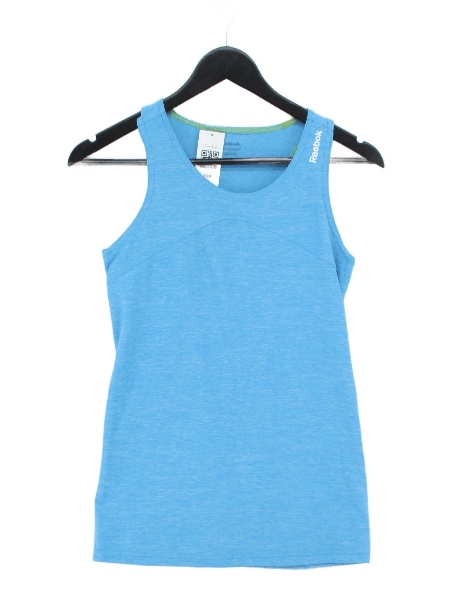 Reebok Women's T-Shirt XS Blue Polyester with Polyamide, Elastane Basic