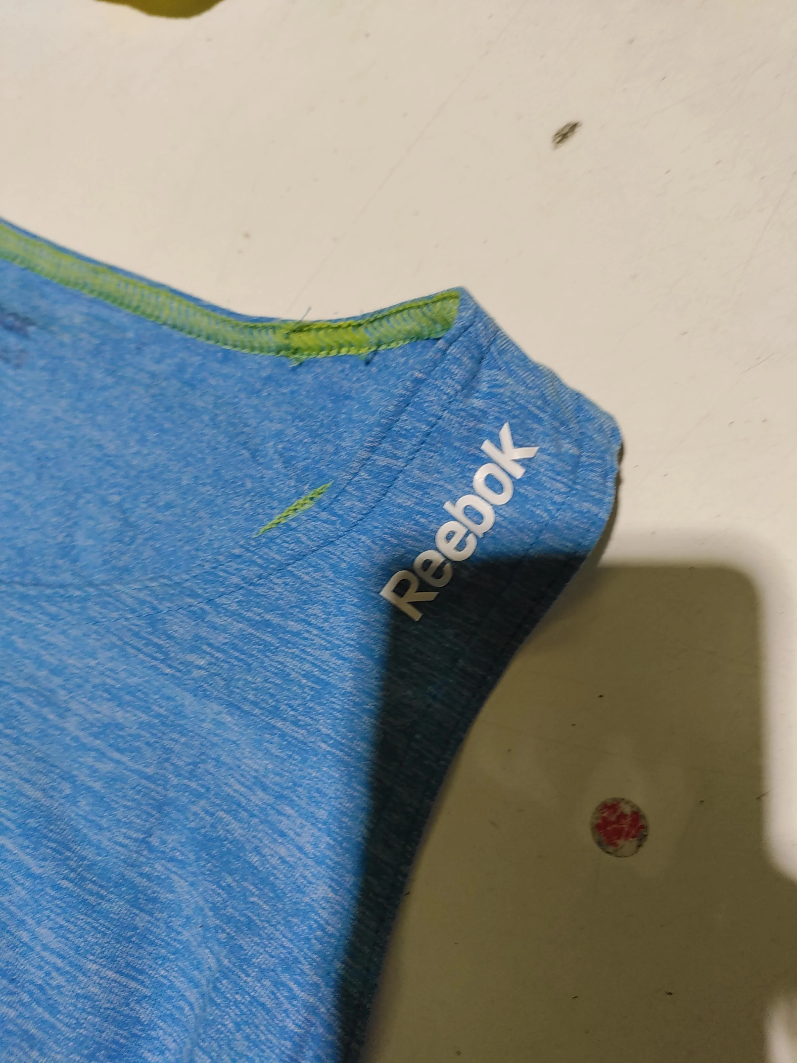 Reebok Women's T-Shirt XS Blue Polyester with Polyamide, Elastane Basic - Image 5