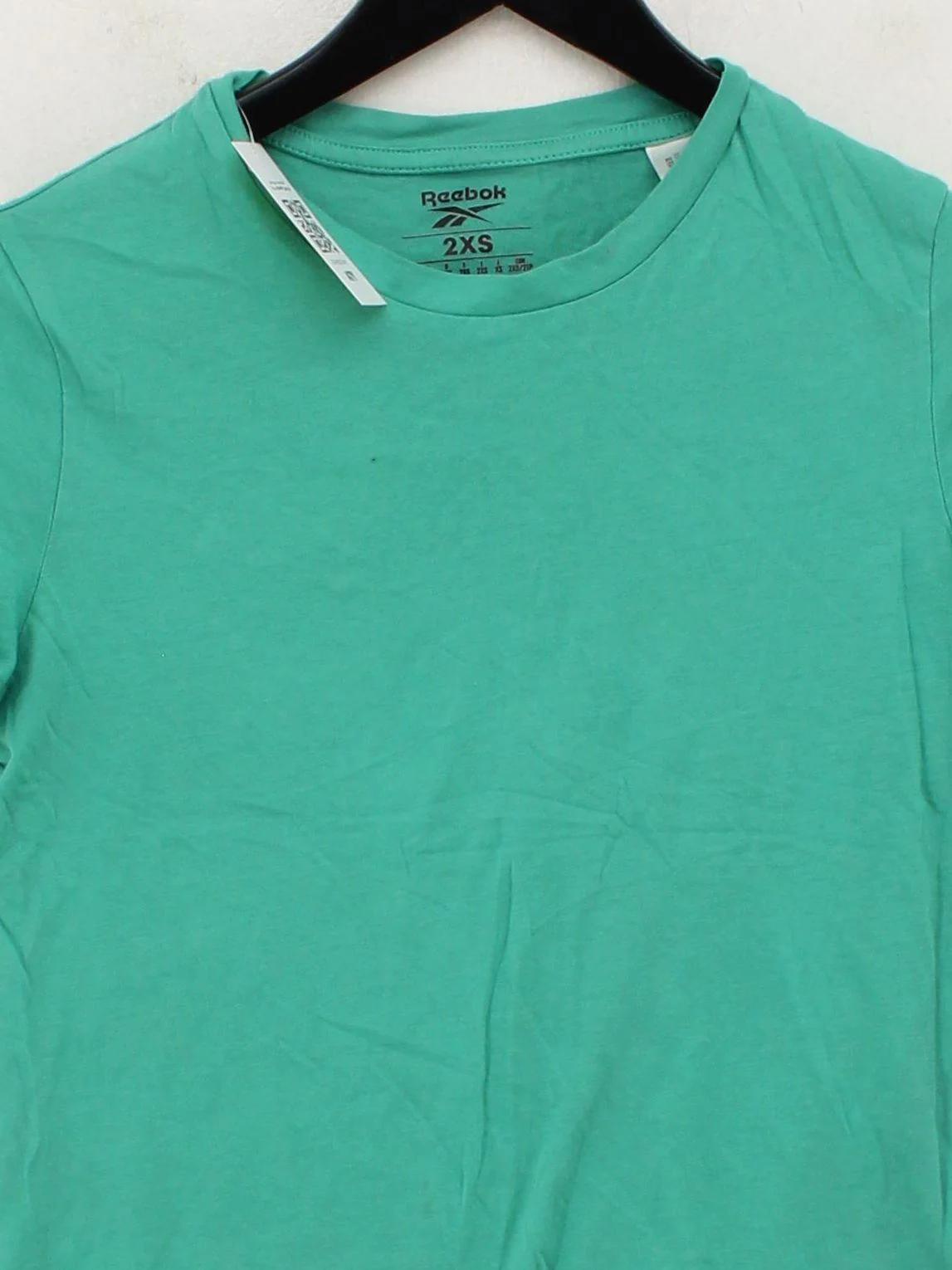 Reebok Women's T-Shirt XXS Green 100% Cotton Basic - Image 3
