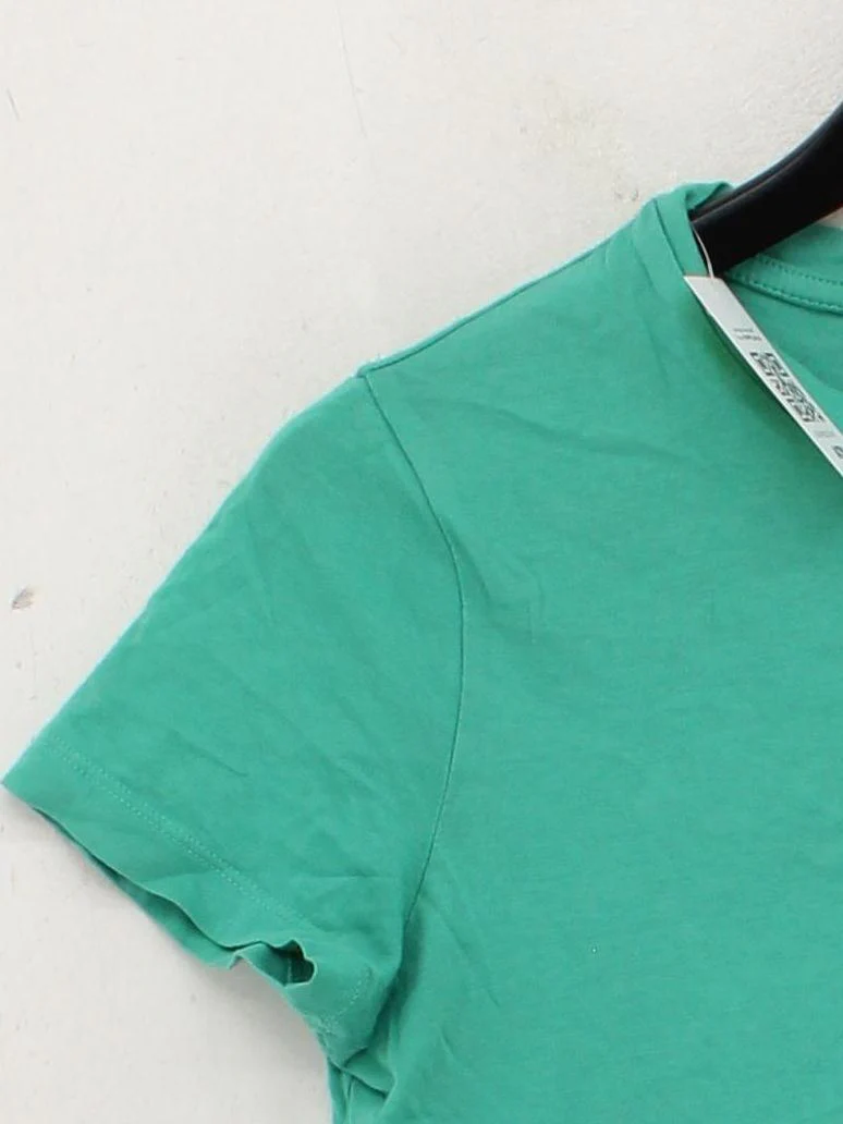 Reebok Women's T-Shirt XXS Green 100% Cotton Basic - Image 4