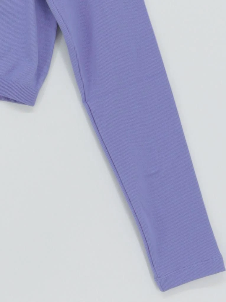Reebok Women's Top L Purple Nylon with Elastane Cropped New with tags - Image 4