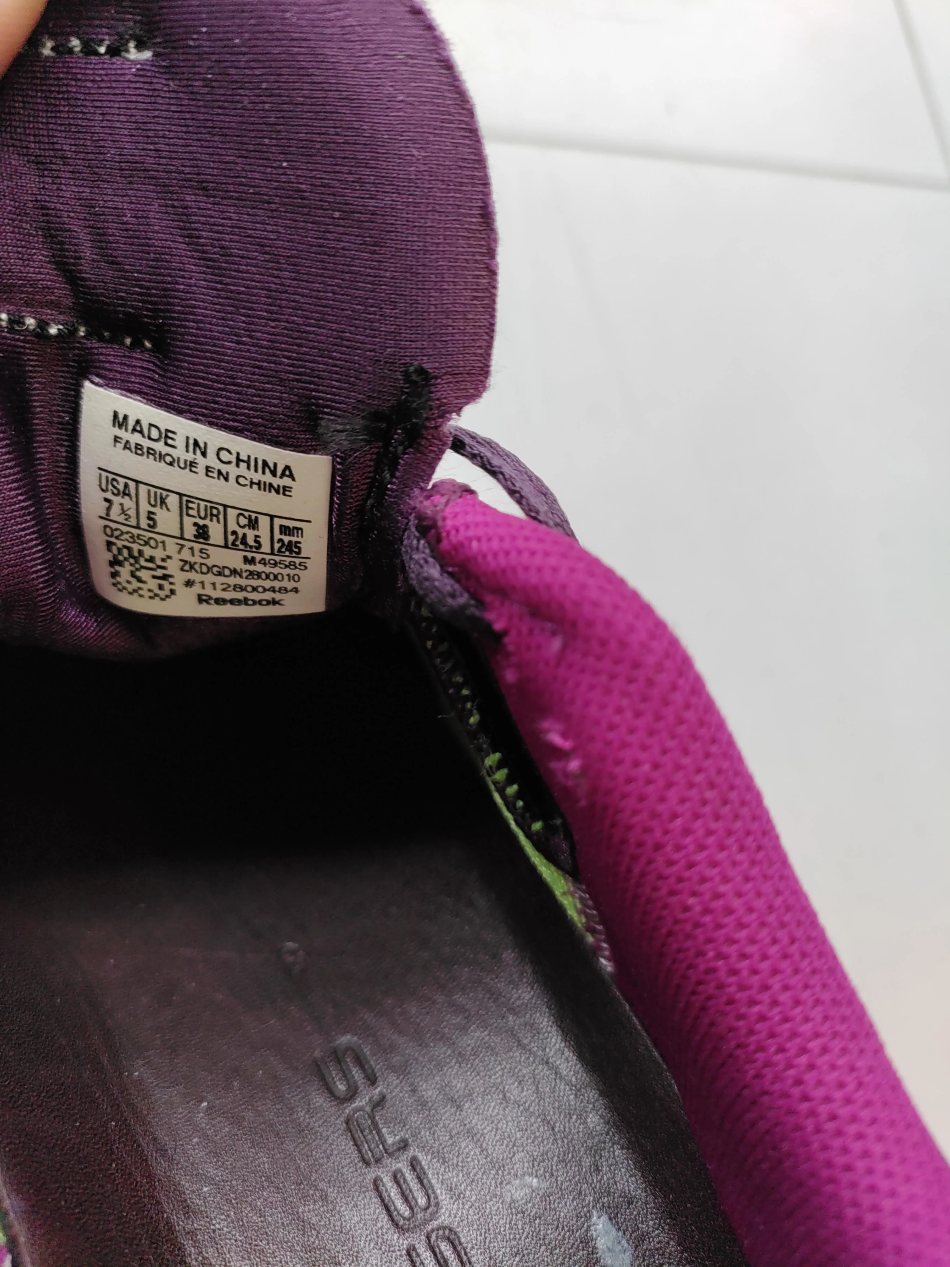 Reebok Women's Trainers UK5 EU38 US7.5 in Purple - Image 10