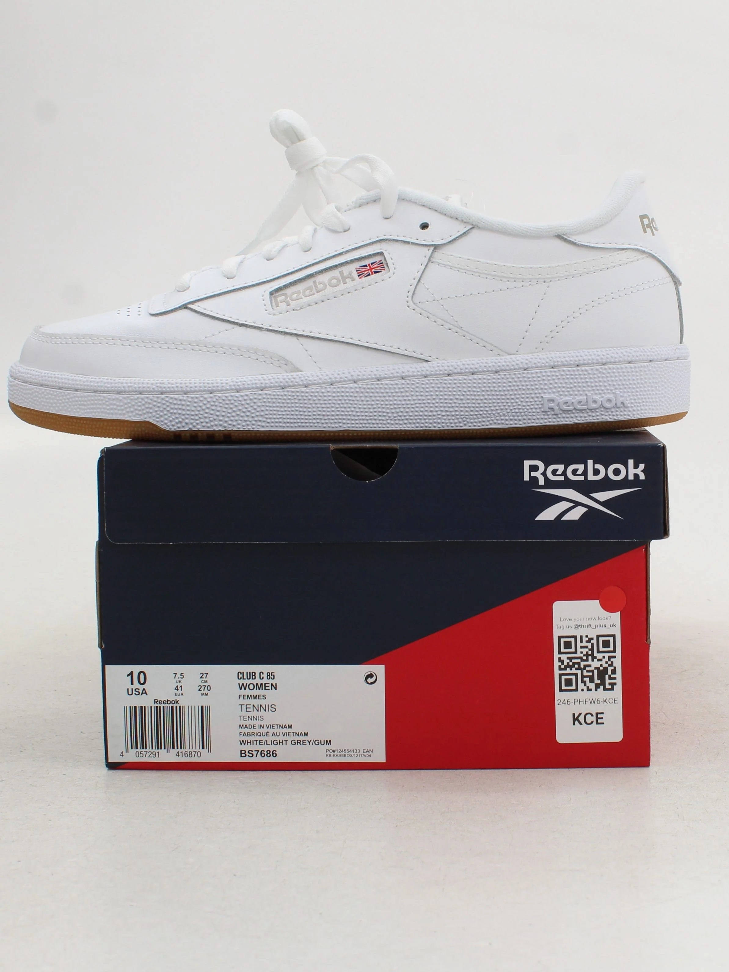 Reebok Women's Trainers UK7.5 in White RRP £80 - Image 9