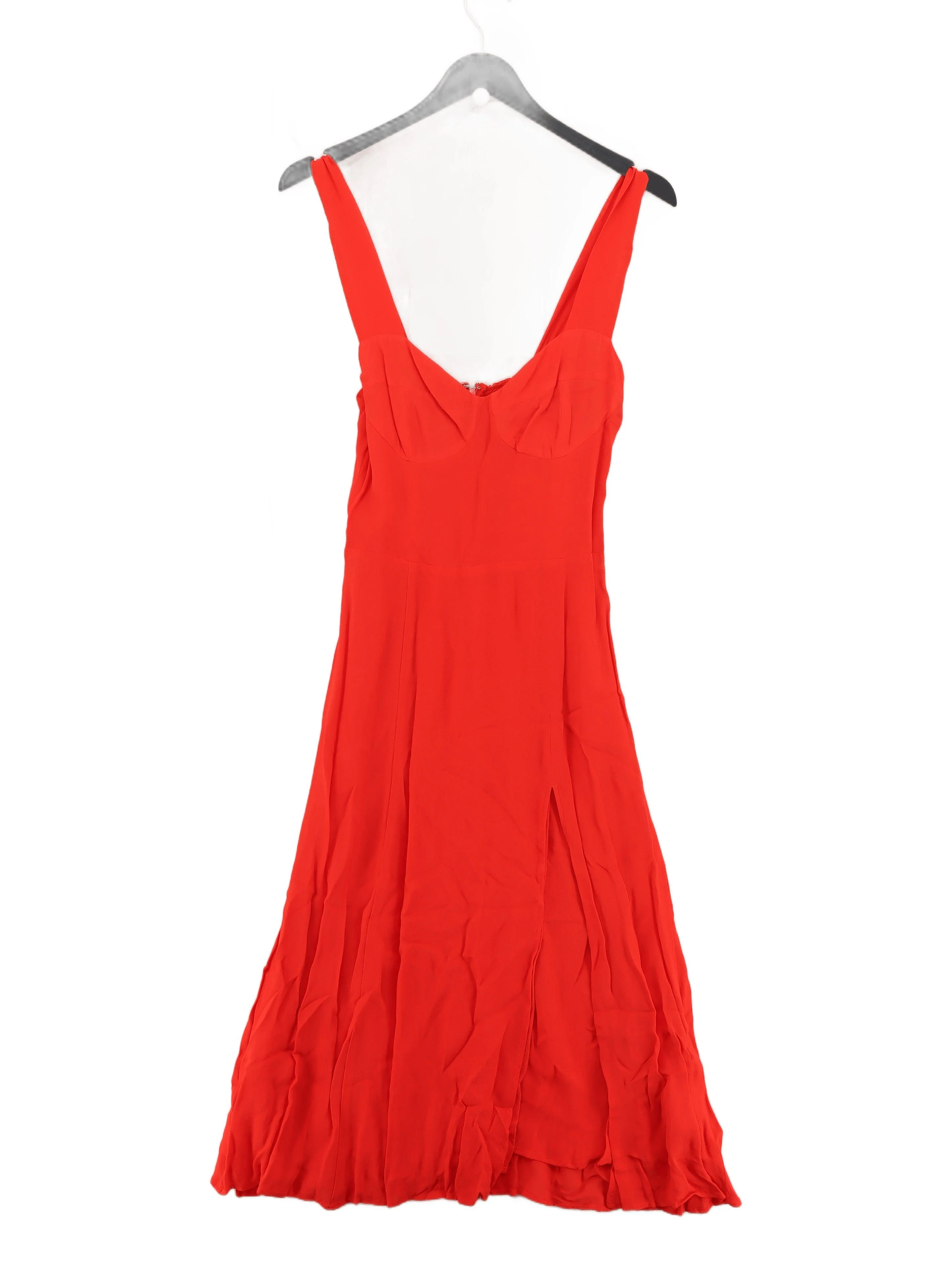 Reformation A-Line Midi Dress UK12 in Orange