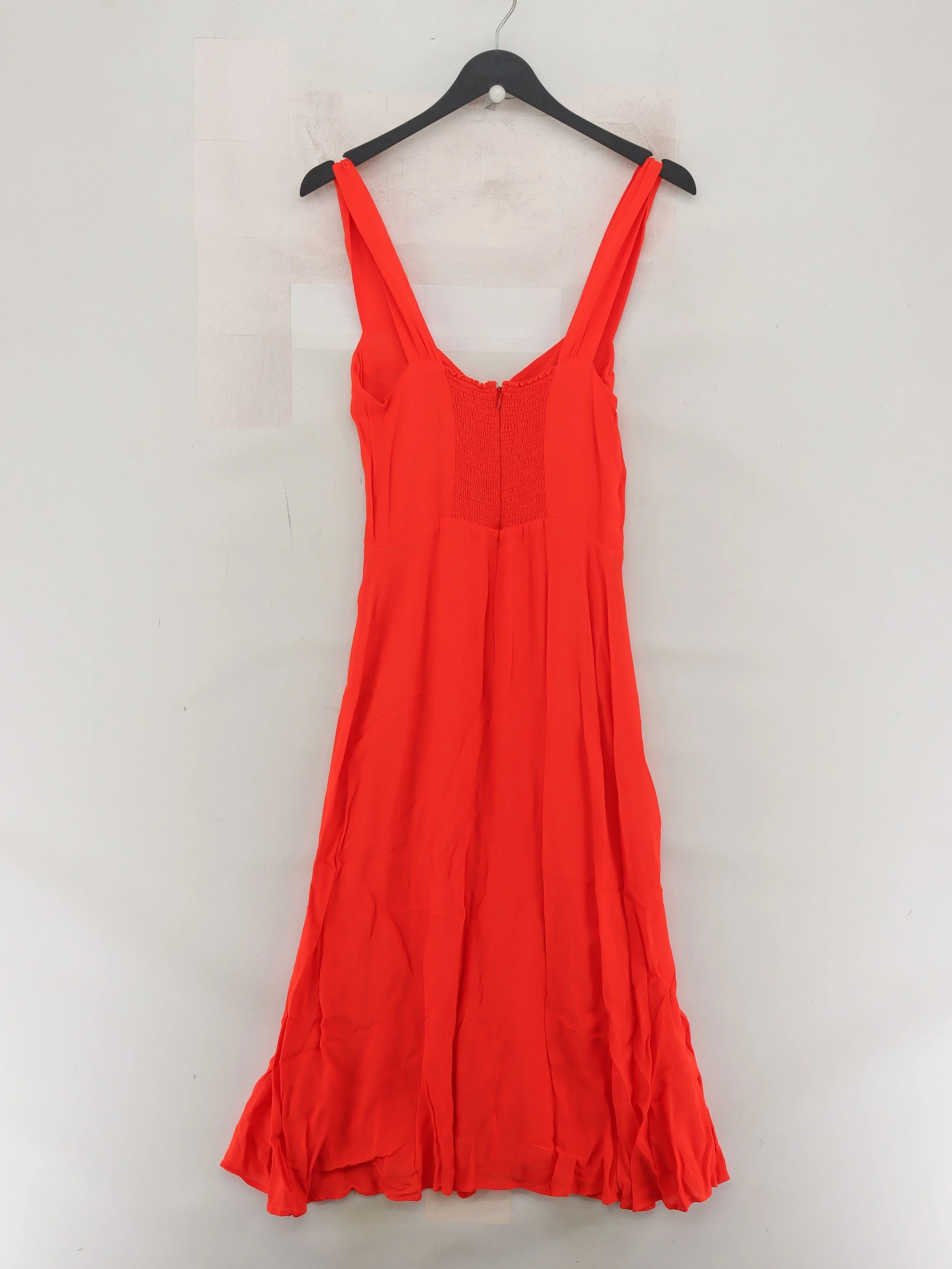 Reformation A-Line Midi Dress UK12 in Orange - Image 2